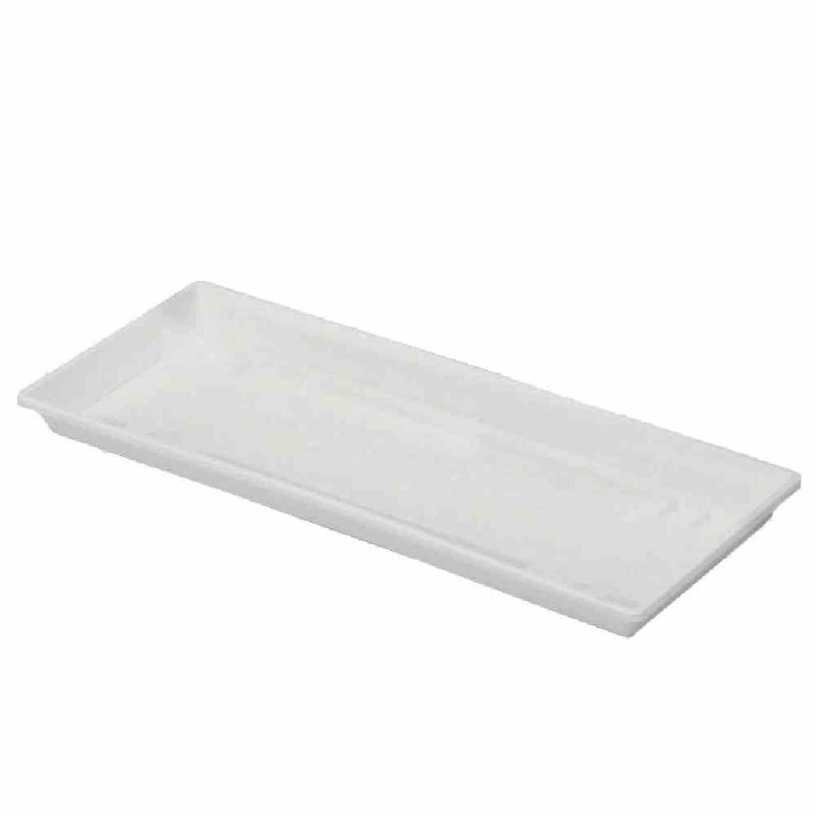 Geli Blumentopfuntersetzer Standard Untersetzer eckig 60 cm weiß 60 x 15,5 cm