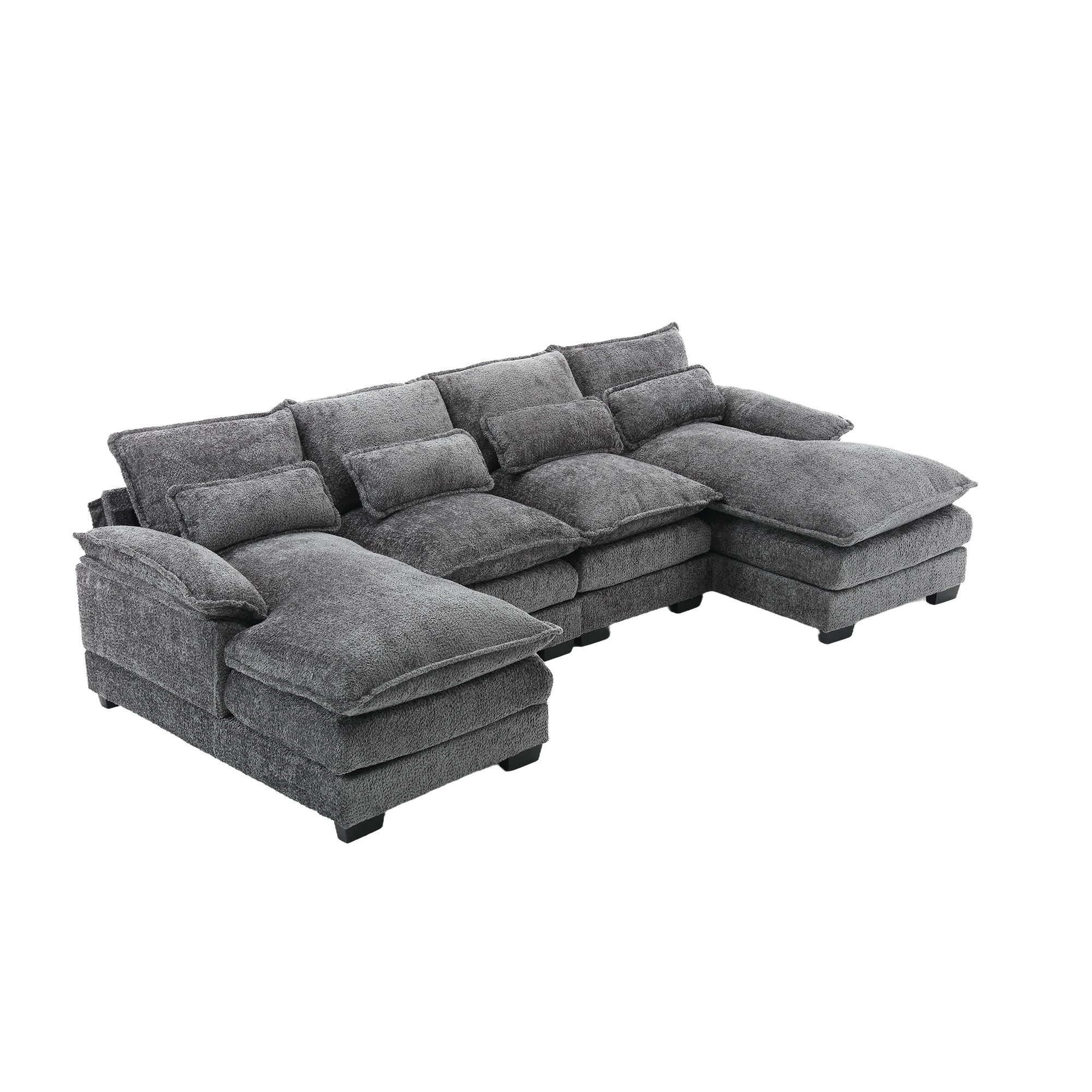 KLAM HOME Sofa Modernes U-förmiges 4-Sitzer günstig online kaufen