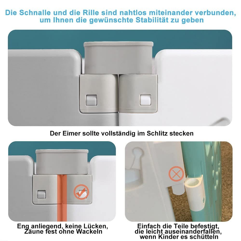 Dripex Laufgitter Baby Laufstall Faltbar Kunststoff günstig online kaufen