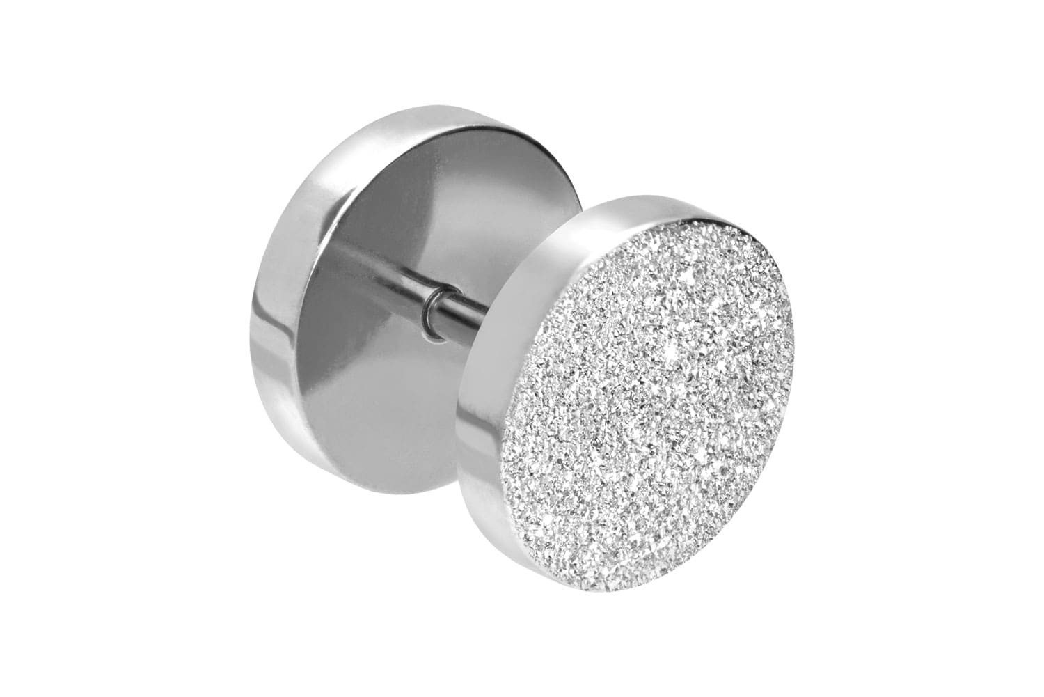 PIERCINGLINE Fake-Ear-Plug Chirurgenstahl Fake Plug DIAMANTOPTIK (Fake Plugs, 1-tlg)
