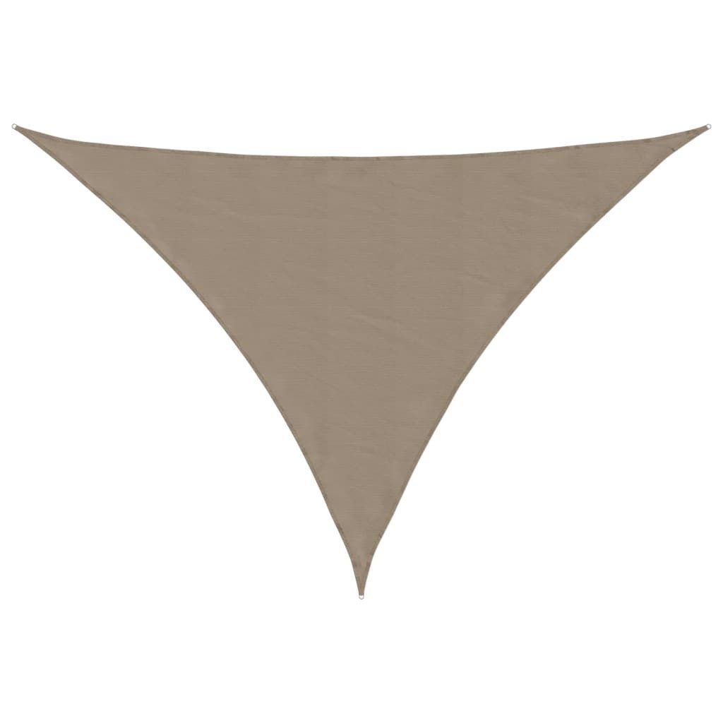 vidaXL Sonnensegel Sonnensegel Oxford-Gewebe Dreieckig 4x5x6,4 m Taupe, (1-tlg)