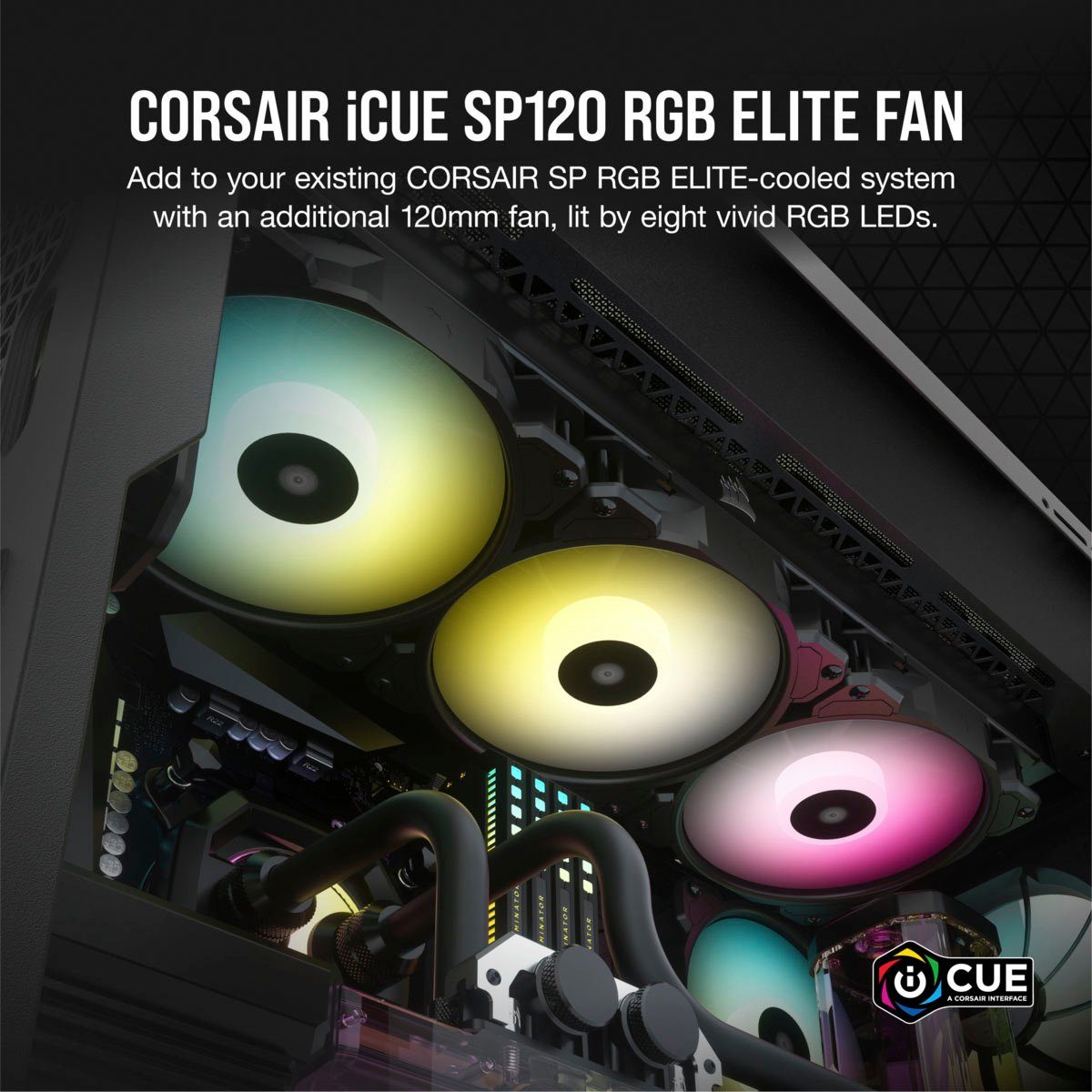 Corsair SP120 iCUE ELITE RGB Gehäuselüfter