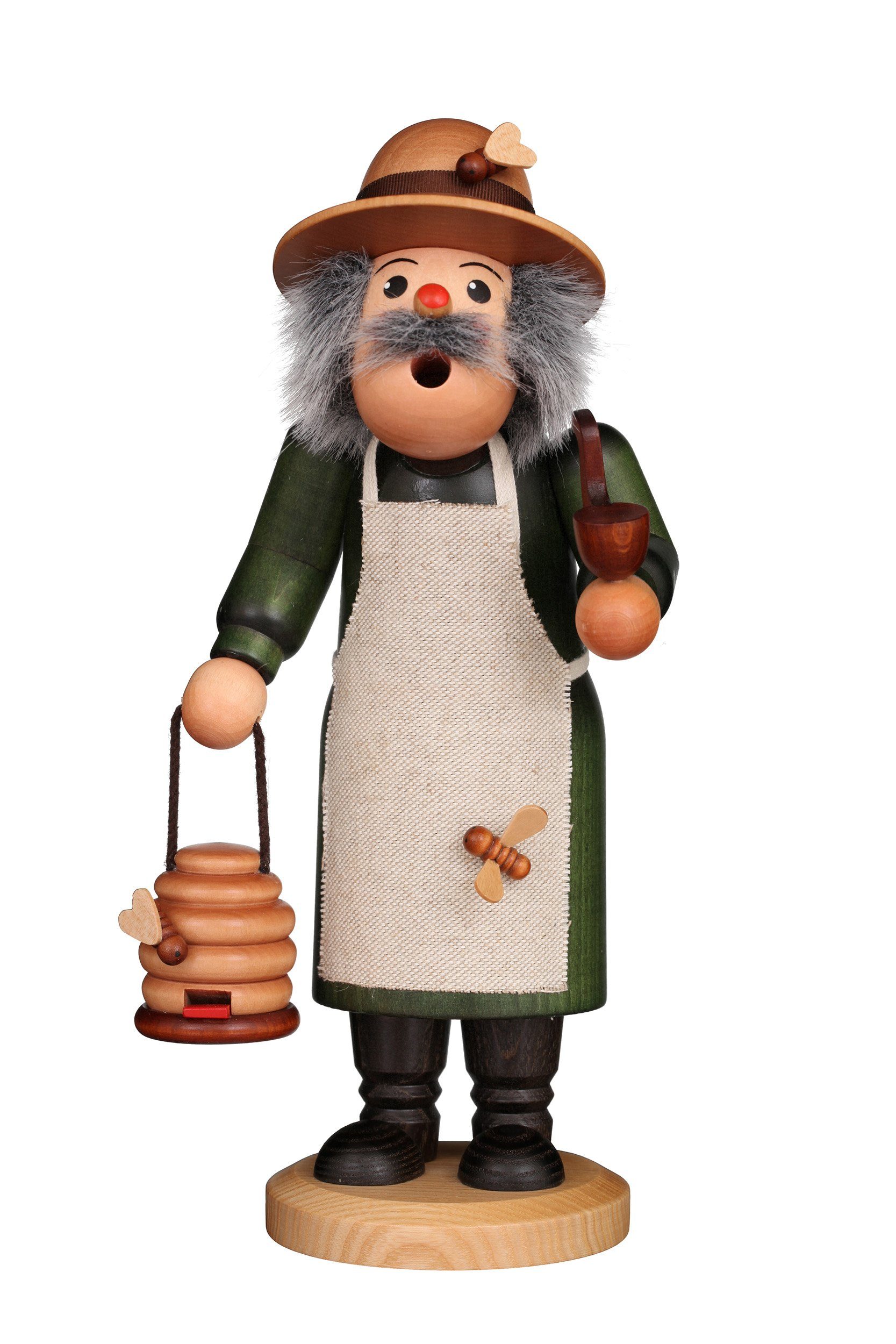 Christian Ulbricht Räuchermännchen Räuchermännchen Klassik Imker, 27,5 cm, Holzkunst aus dem Erzgebirge