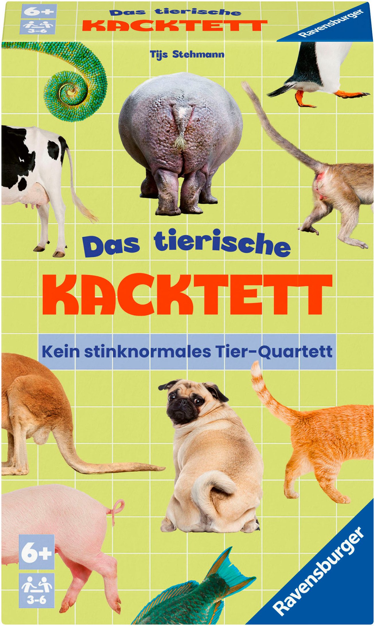Ravensburger Spiel Das tierische Kacktett, Kinderspiel, Made in Europe