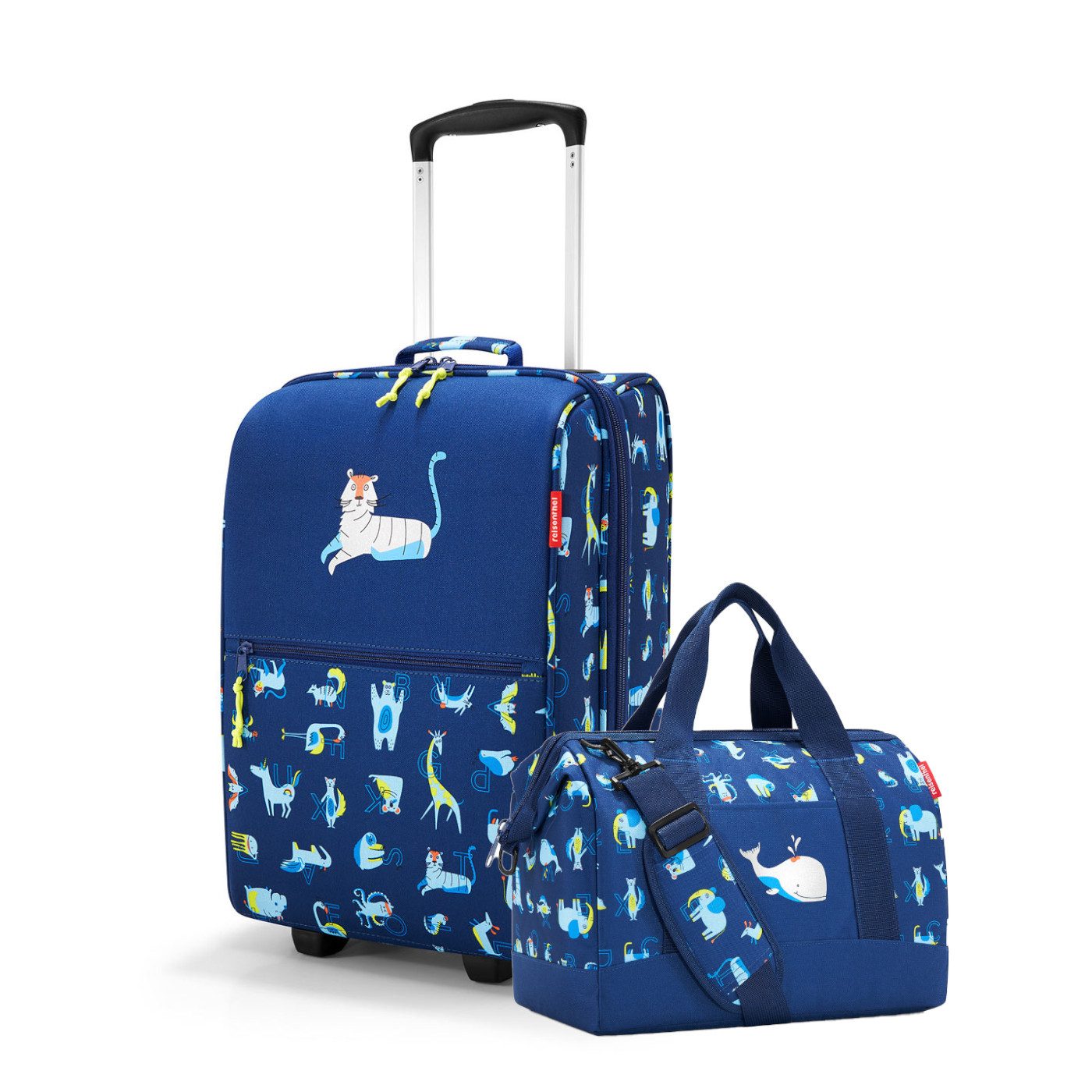 REISENTHEL® Kinderkoffer Reiseset Kinderkoffer + Reisetasche allrounder M kids, Reiseset trolley XS + allrounder M aBC friends blue