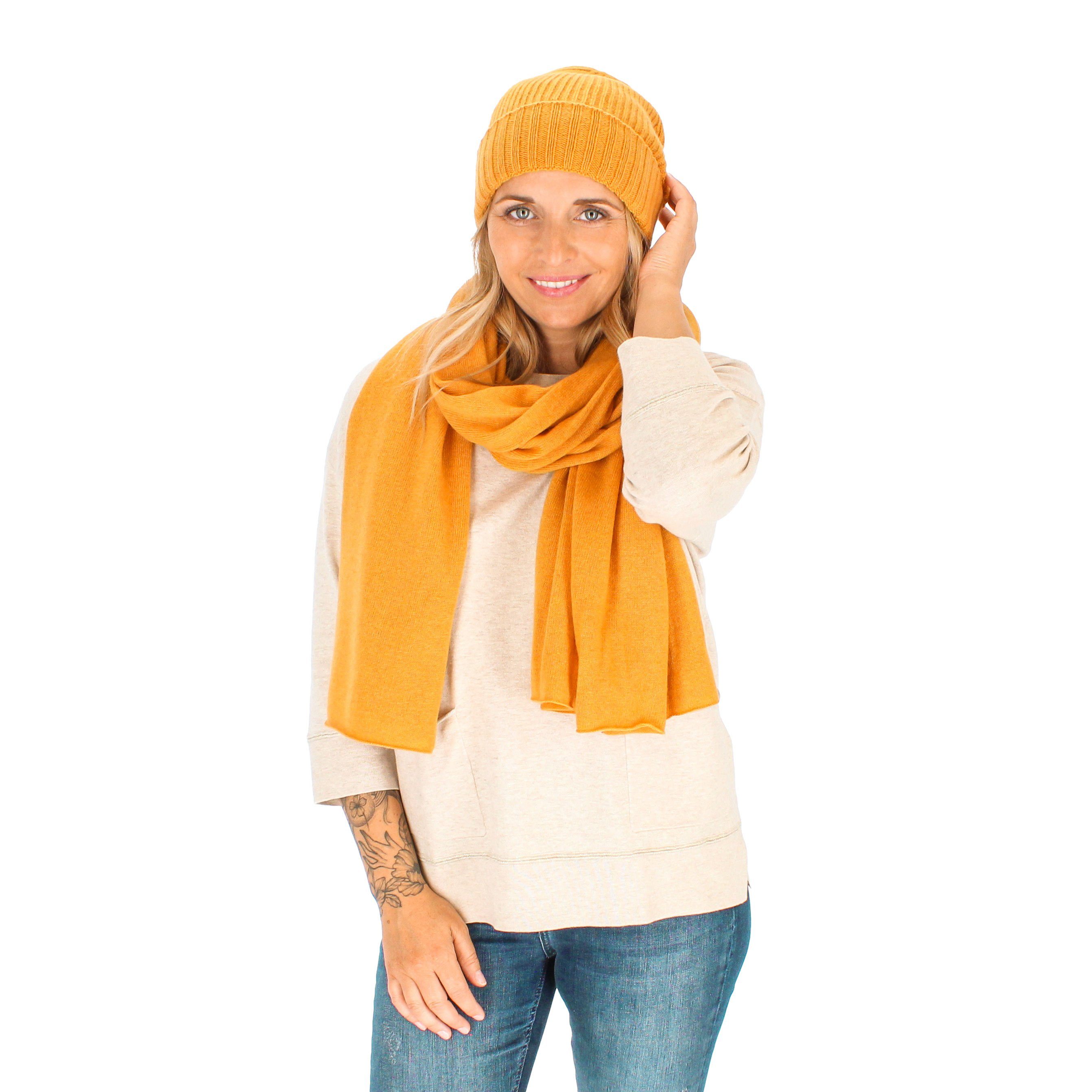 halsüberkopf Accessoires Strickmütze Rippstrickmütze Wolle/Kaschmir (1-St) günstig online kaufen