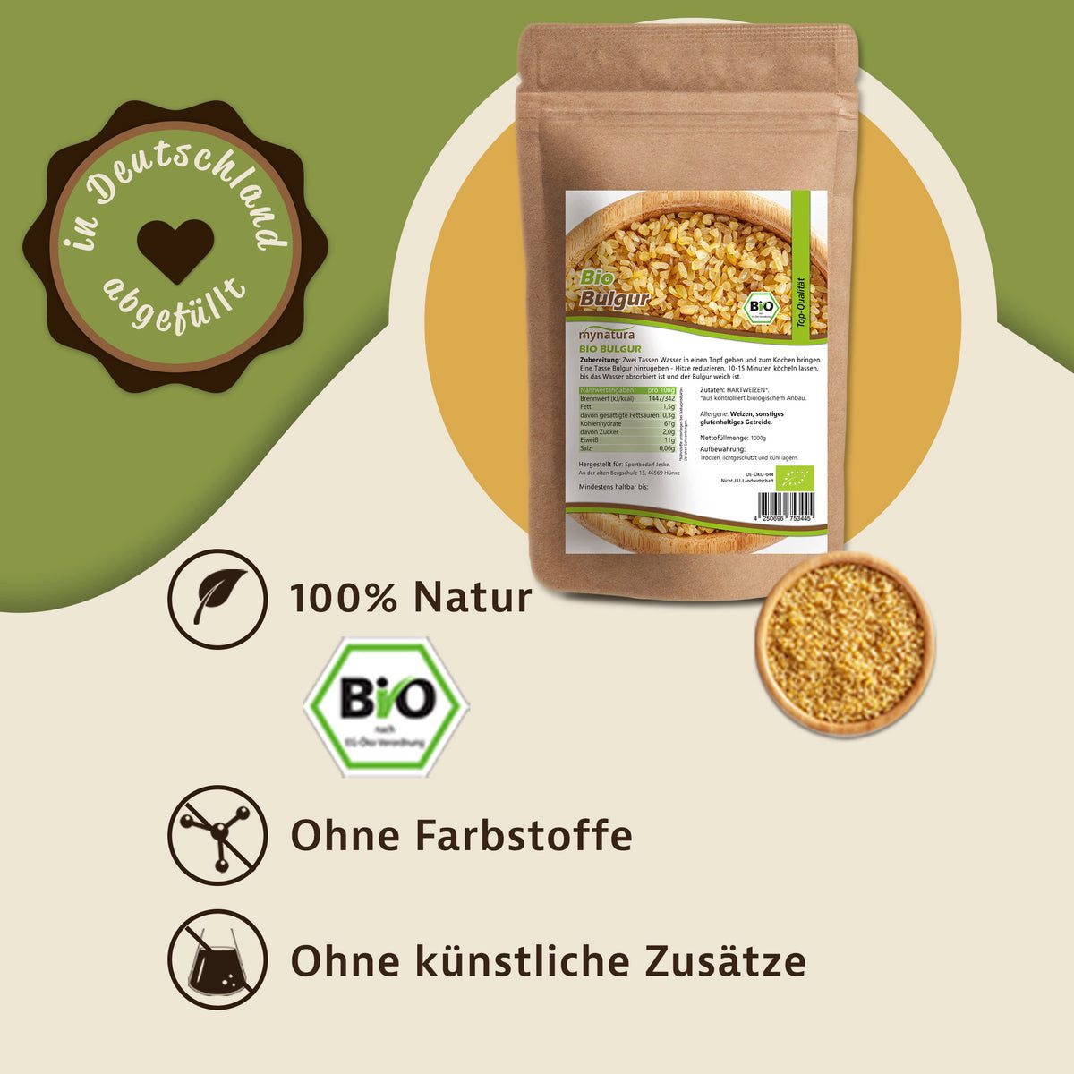 Mynatura Getreide Mynatura Bio Bulgur