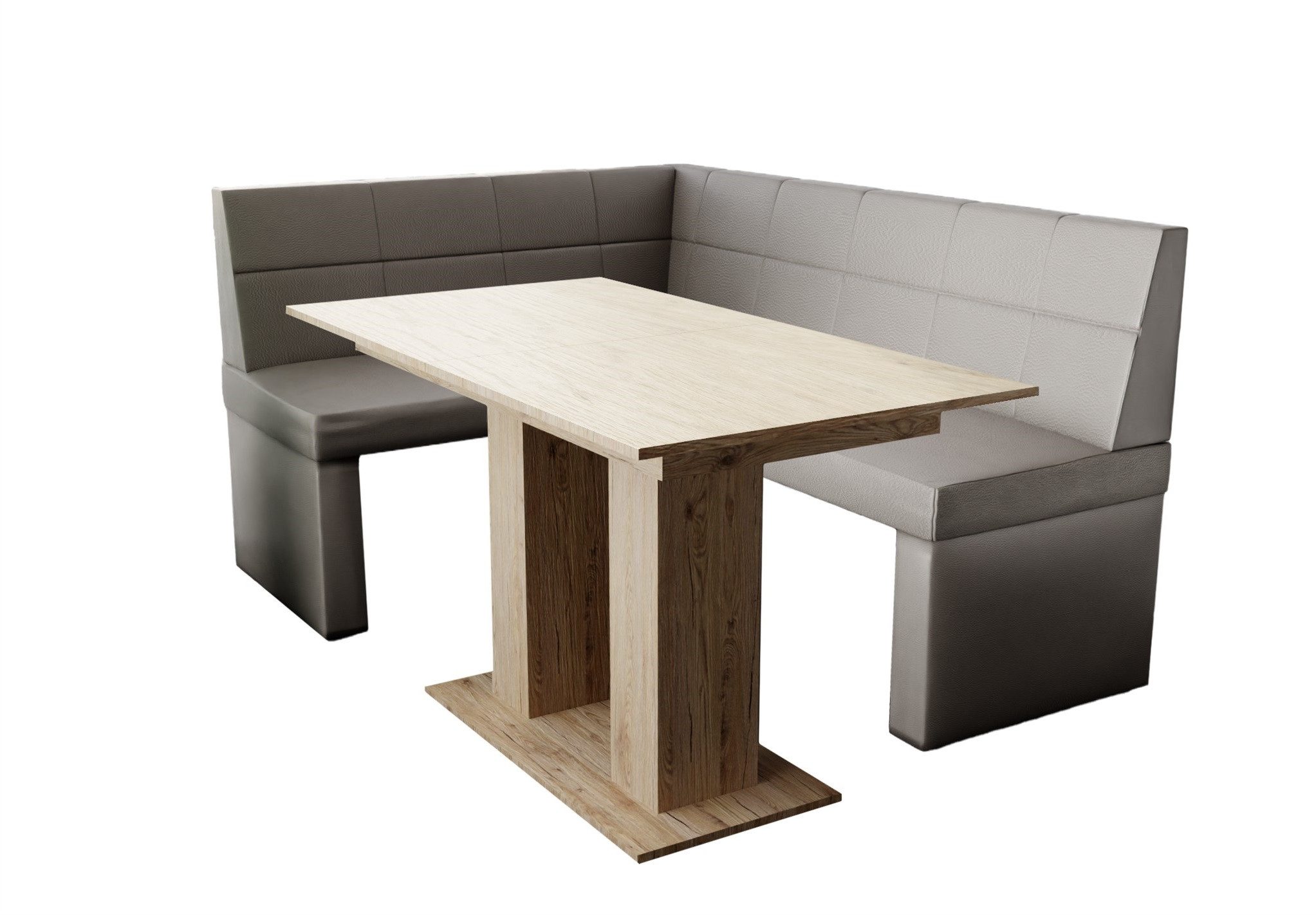 Fun Möbel Eckbankgruppe Eckbankgruppe „BLAKE“ Размер 168x128cm mit Tisch Sonoma, ausziehbarer Tisch