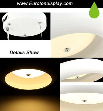 Euroton LED Pendelleuchte LED Pendelleuchte 20*40*60cm Fernbedienung dimmbar, LED fest integriert, Lichtfarbe kaltweiß - warmweiß 7000 k - 3000 k einstellbar
