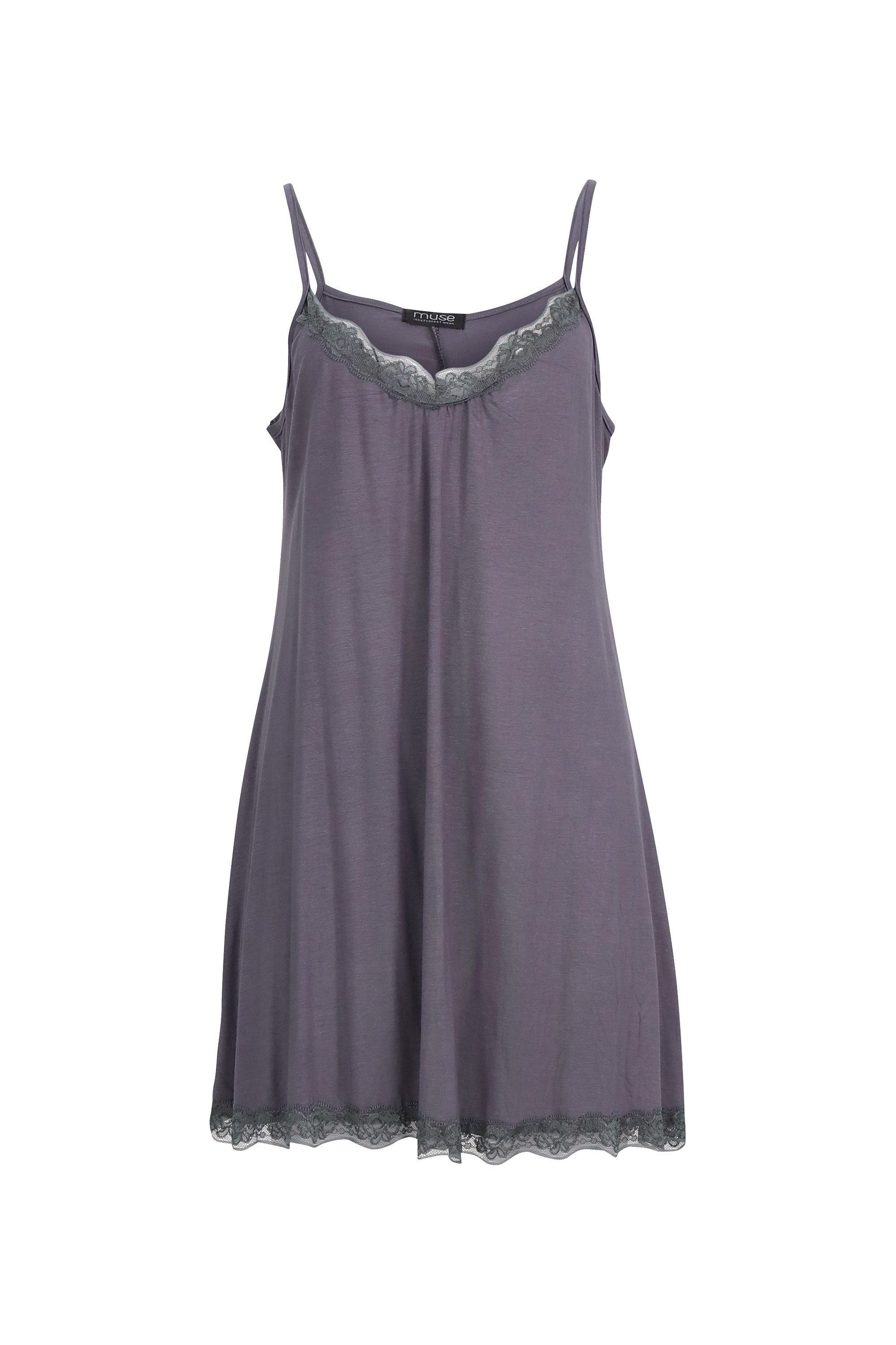 malito more than fashion Longtop 8010 Spahettiträger - Kleid mit Spitze, Na günstig online kaufen