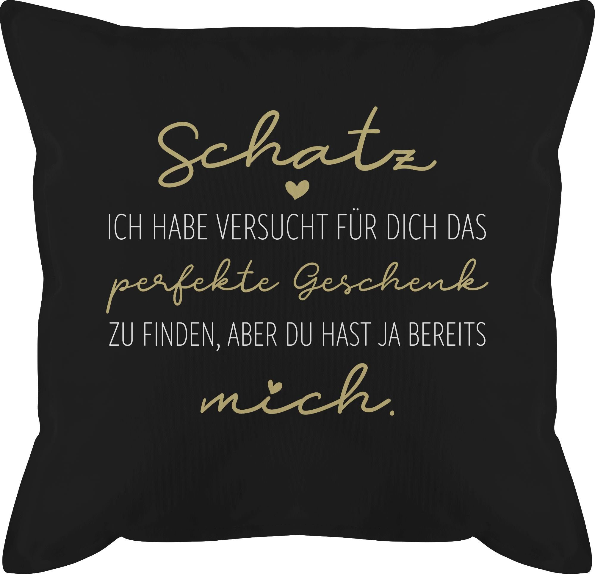 Shirtracer Dekokissen Schatz Perfekte Geschenk Finden - Männer Valentinstag-Geschenk Geschen, Dekokissen Valentinstag Geschenk