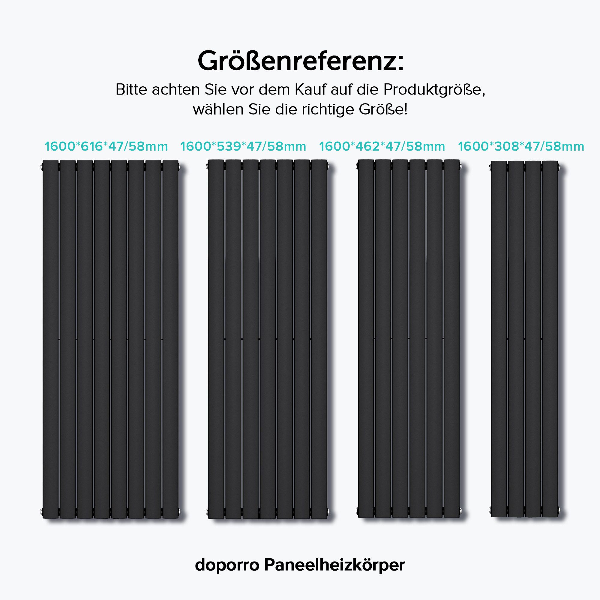 doporro Badheizkörper Badheizung Vertikal Mittelanschluss Flachheizkörper günstig online kaufen