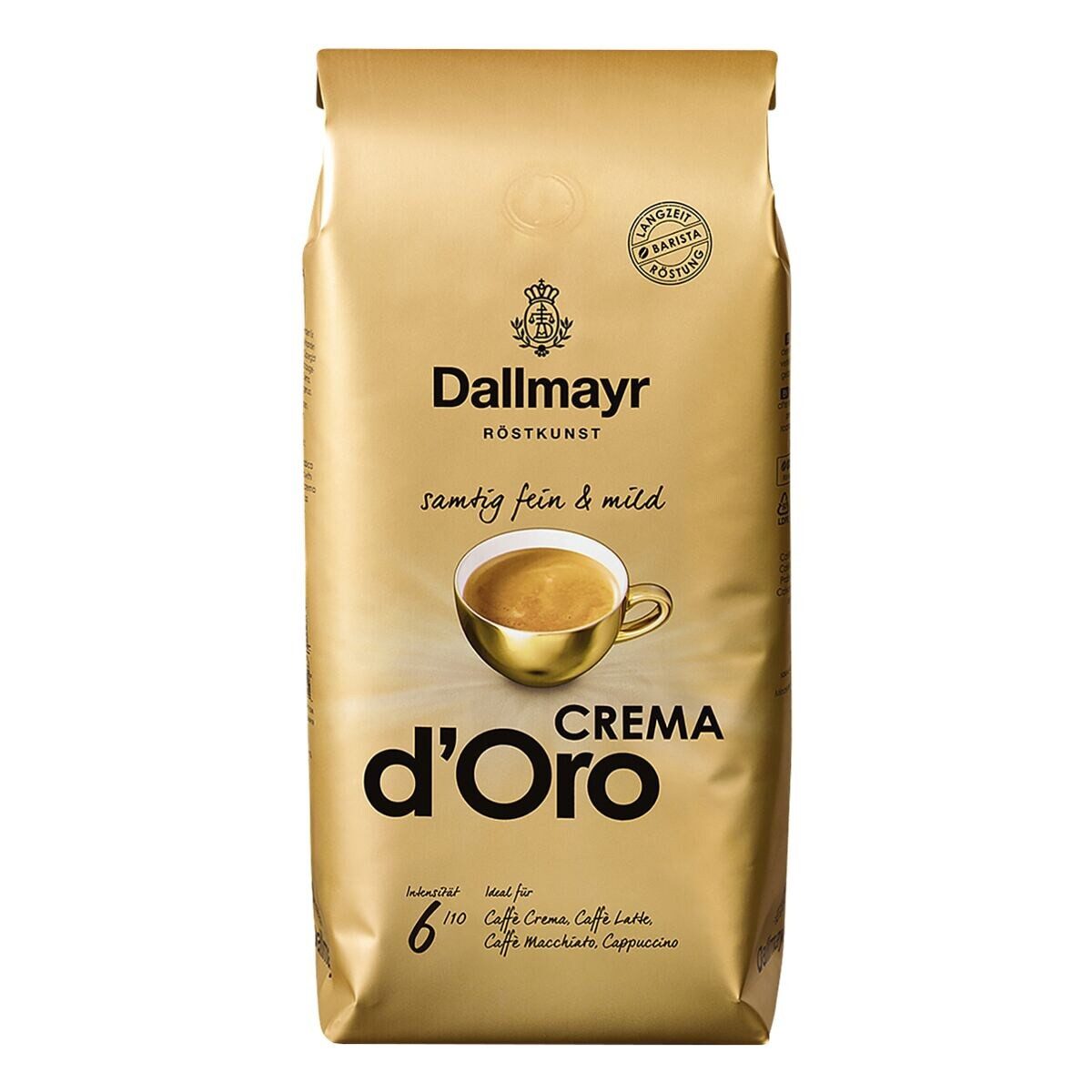 DALLMAYR Kaffee CREMA d'Oro, 1 kg, ganze Bohnen
