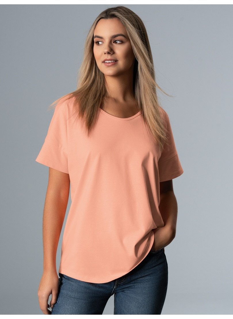 Trigema T-Shirt TRIGEMA Oversized T-Shirt mit V-Ausschnitt (1-tlg)