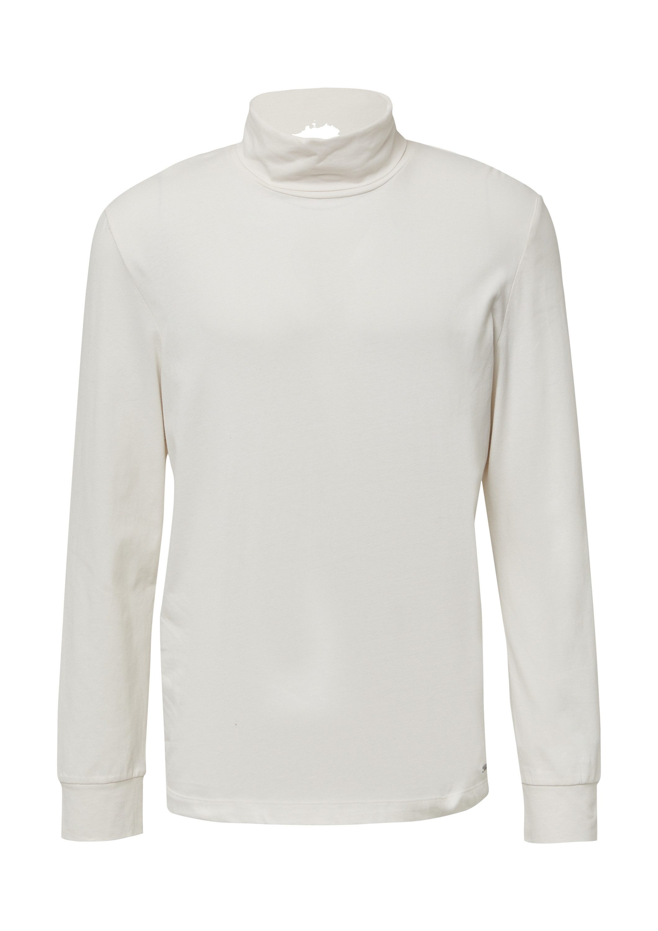 s.Oliver Langarmshirt T-Shirt Weicher Longsleeve mit Rollkragen und Ärmelbü günstig online kaufen