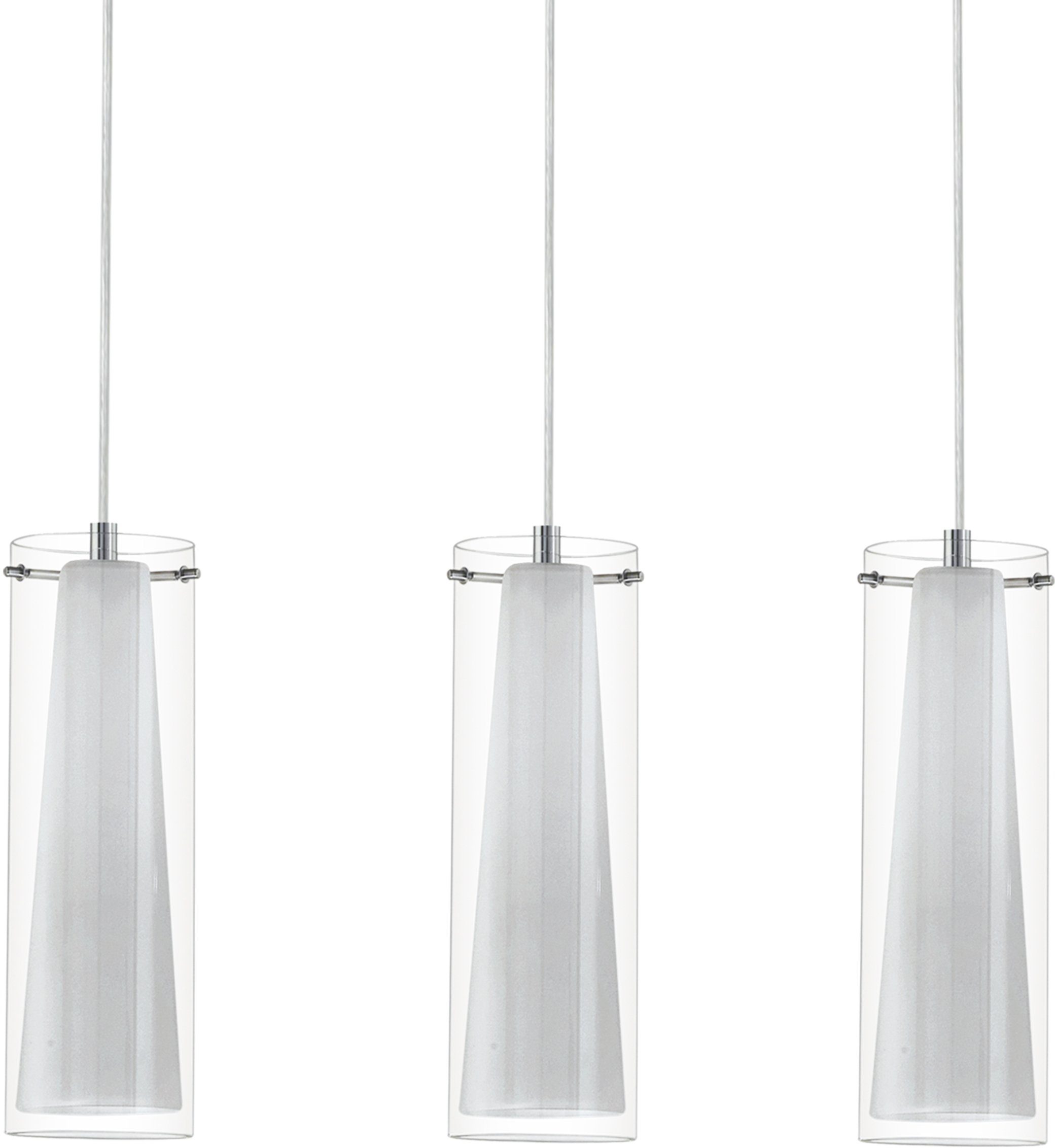 EGLO Hängeleuchte PINTO Pendellampe, Stahl und Glas, Esstischlampe, E27, IP günstig online kaufen