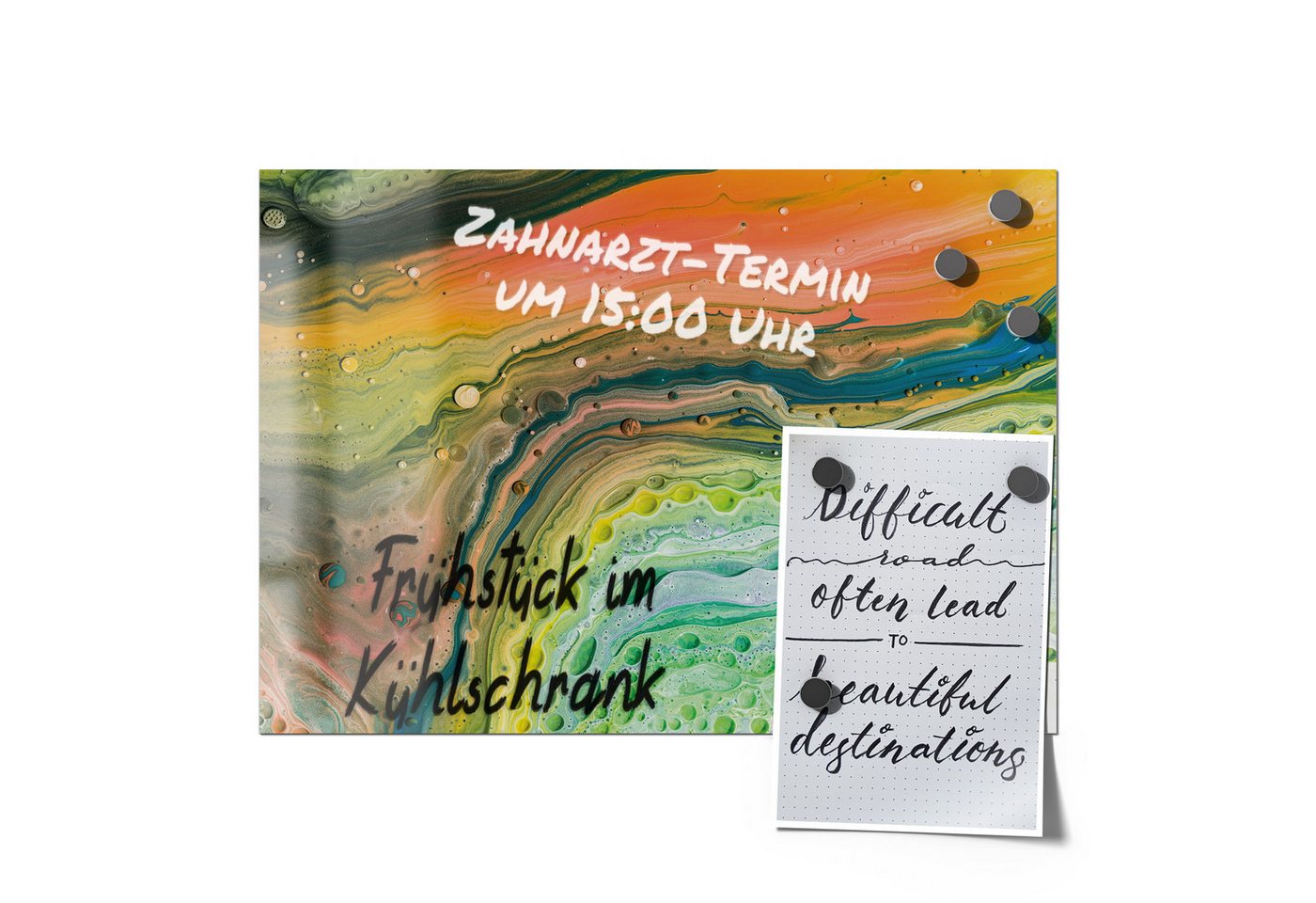 Thumbnail - DEQORI Magnetfolie 'Organische Vielfalt', beschreibbar universal Magnetmatte magnetisch Folie Planer Kalender