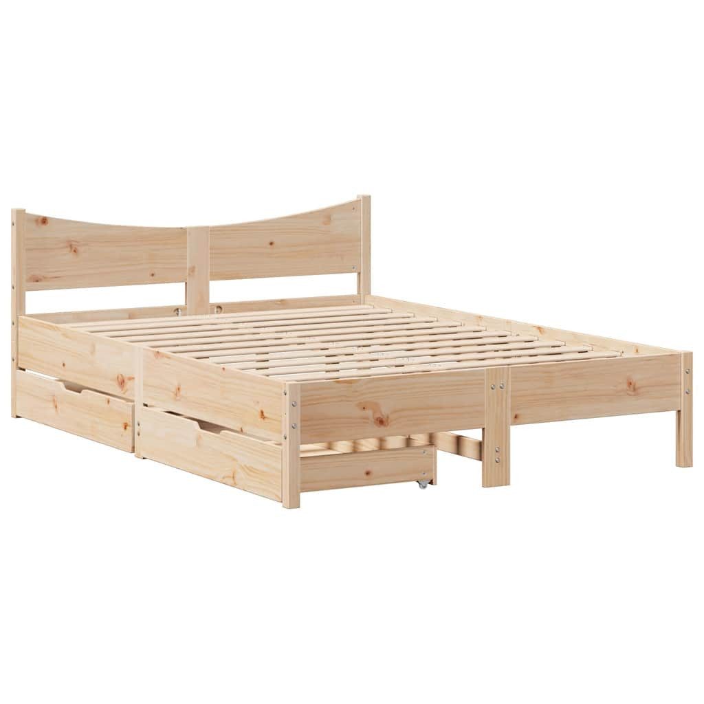 vidaXL Bett Massivholzbett mit Schubladen 120x190 günstig online kaufen