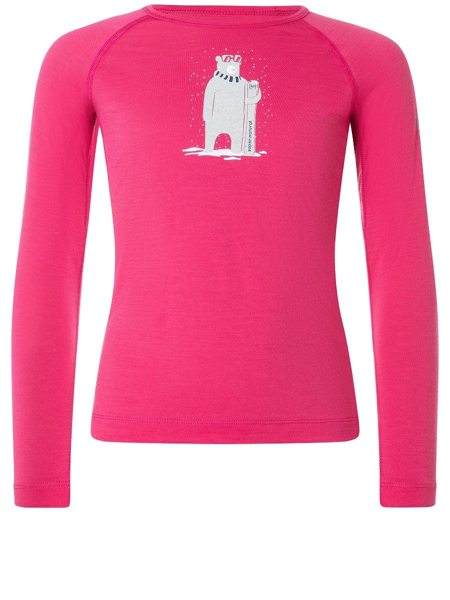Langarmshirt für Kinder, Merino BENNIE BEAR175 LS