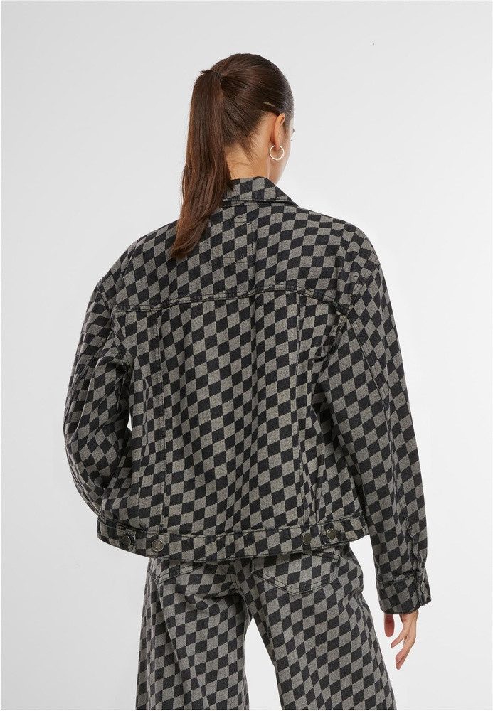 URBAN CLASSICS Jeansjacke Ladies 80's Oversized Laser Printed Denim Jacket
