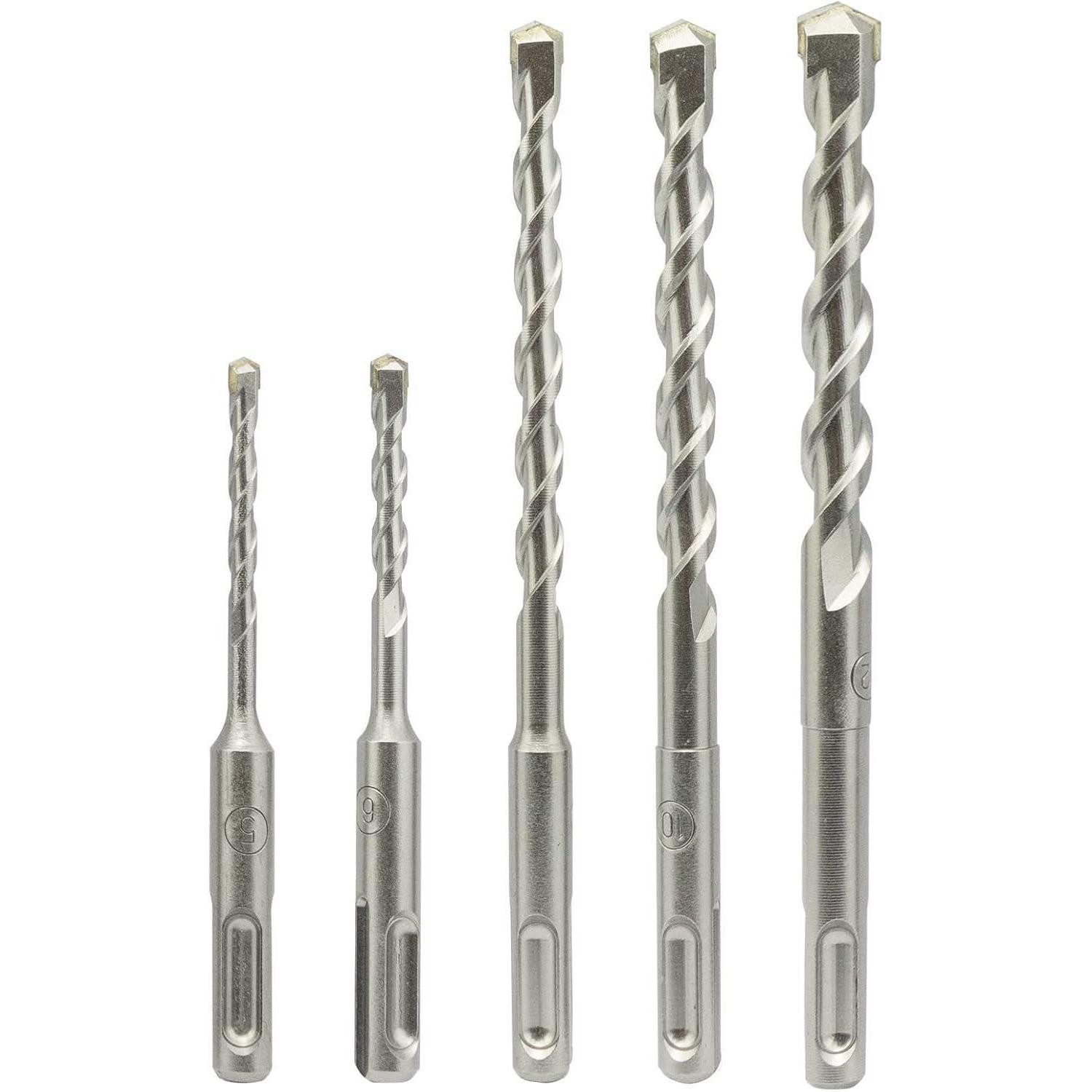 LuxusKollektion Bohrersatz SDS Plus Bohrhammer Bohrer Set 5tlg Beton Mauerwerk