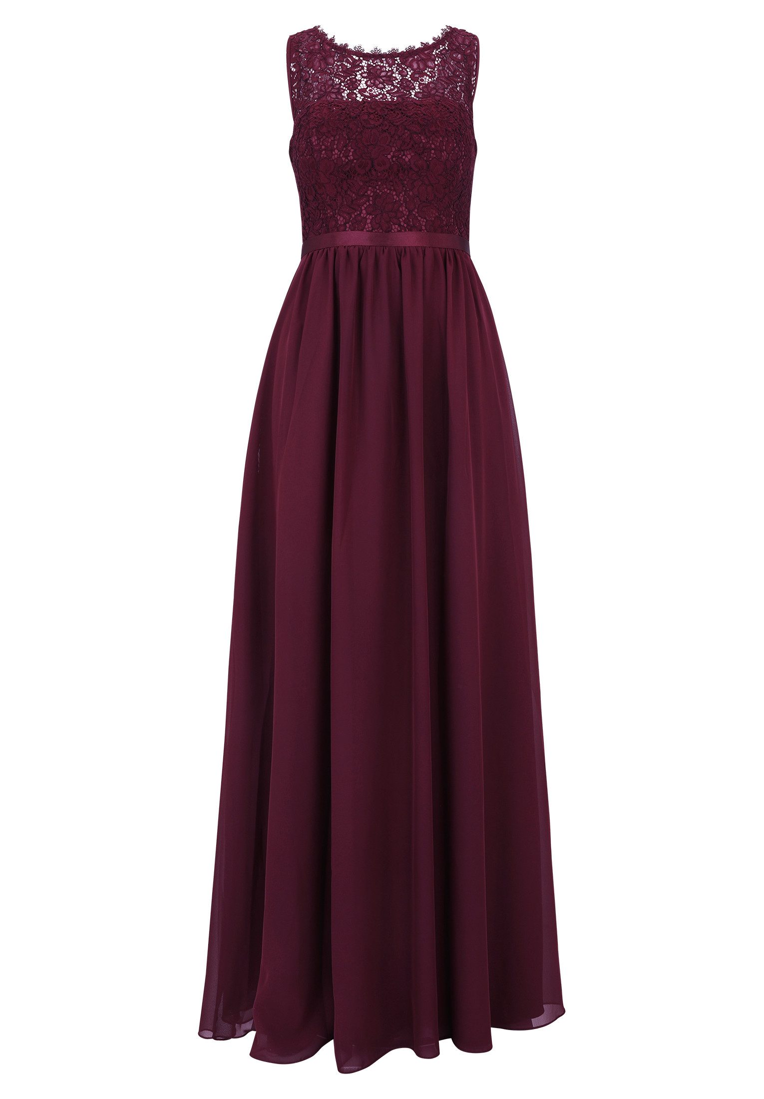 Vera Mont Abendkleid Damen Abendkleid mit Spitze Bogenkante günstig online kaufen