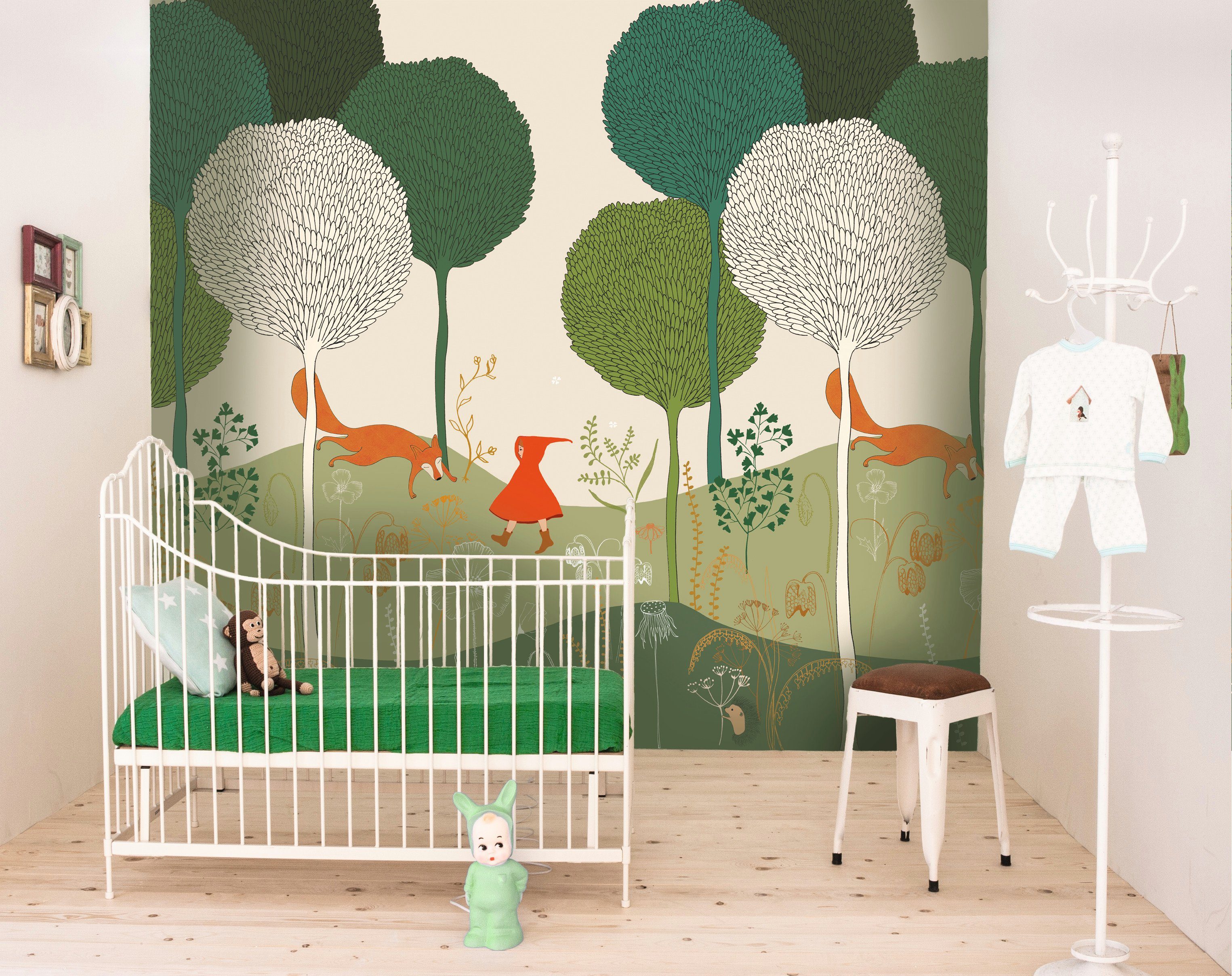 Rasch Kindertapete Rasch Onszelf Stories, Kids, beige grün 557480
