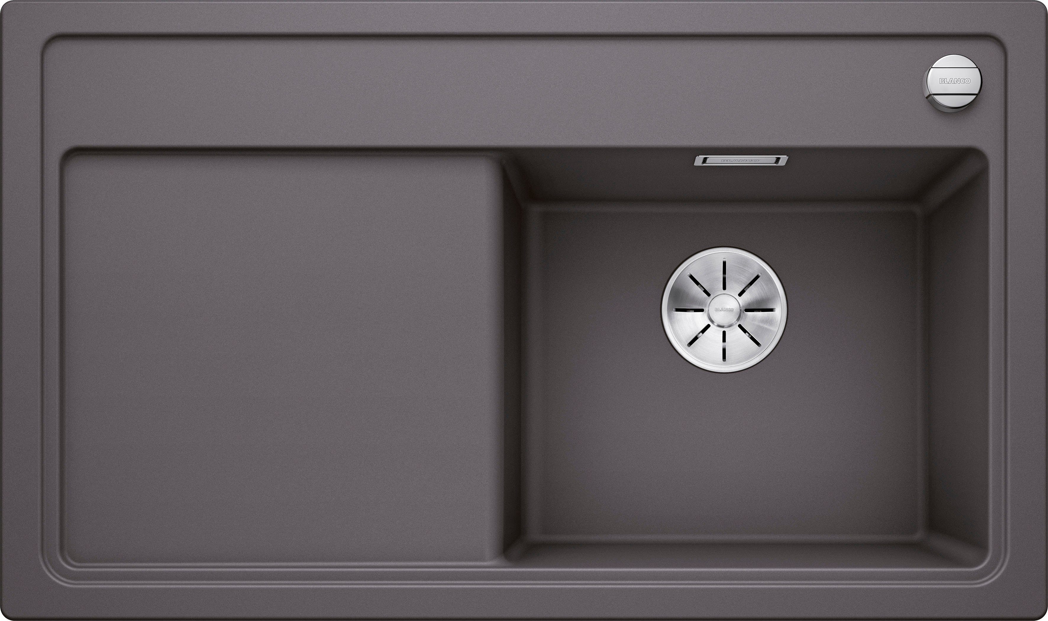 Blanco Küchenspüle ZENAR 45 S, rechteckig, 86/51 cm, (Set), Mit Ablauffernbedienung