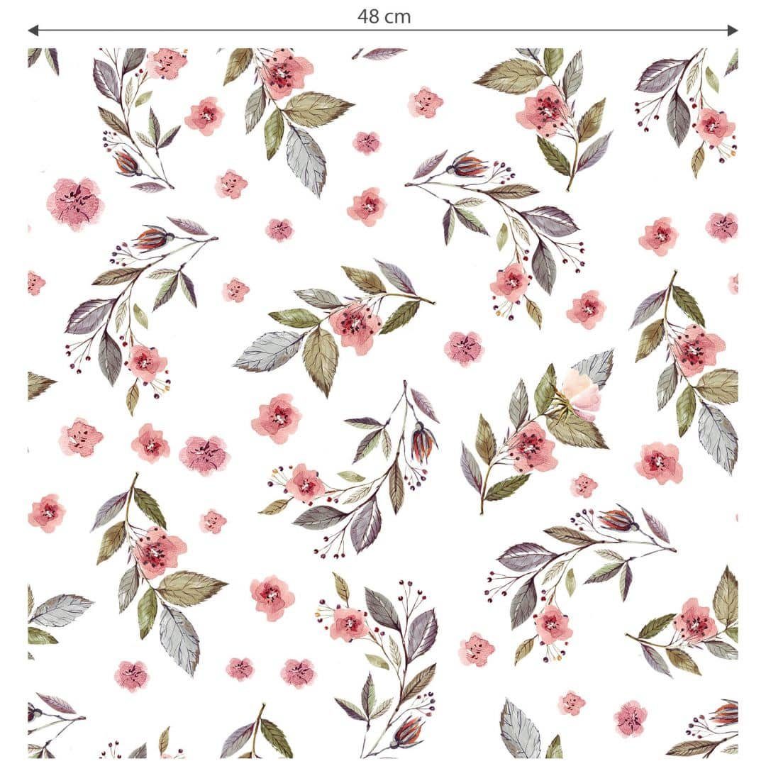 K&L Wall Art Mustertapete Kirschblüten Sakura Blumentapete Florale Vliestapete Rosengarten, Kirschblüten Tapete