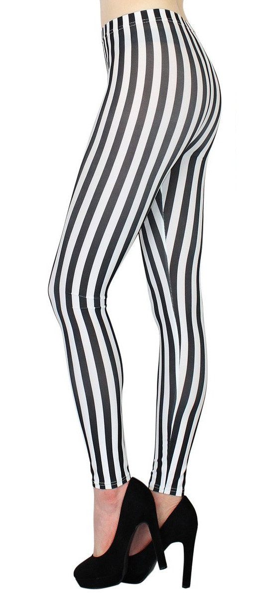 dy_mode Highwaist Leggings Damen Leggings Streifen Muster Fitnesshose Gestr günstig online kaufen