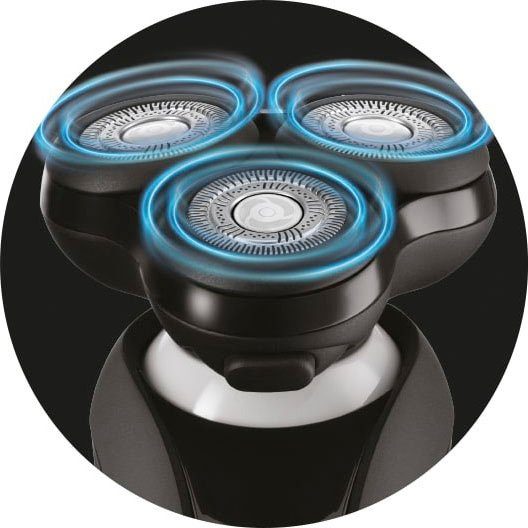 Remington Elektrorasierer Limitless Rotationsrasierer X9 (XR1790), Aufsätze: 1, Nass-&Trockenrasur, 360° PivotBall Drehgelenk, akkubetrieben (60 min)