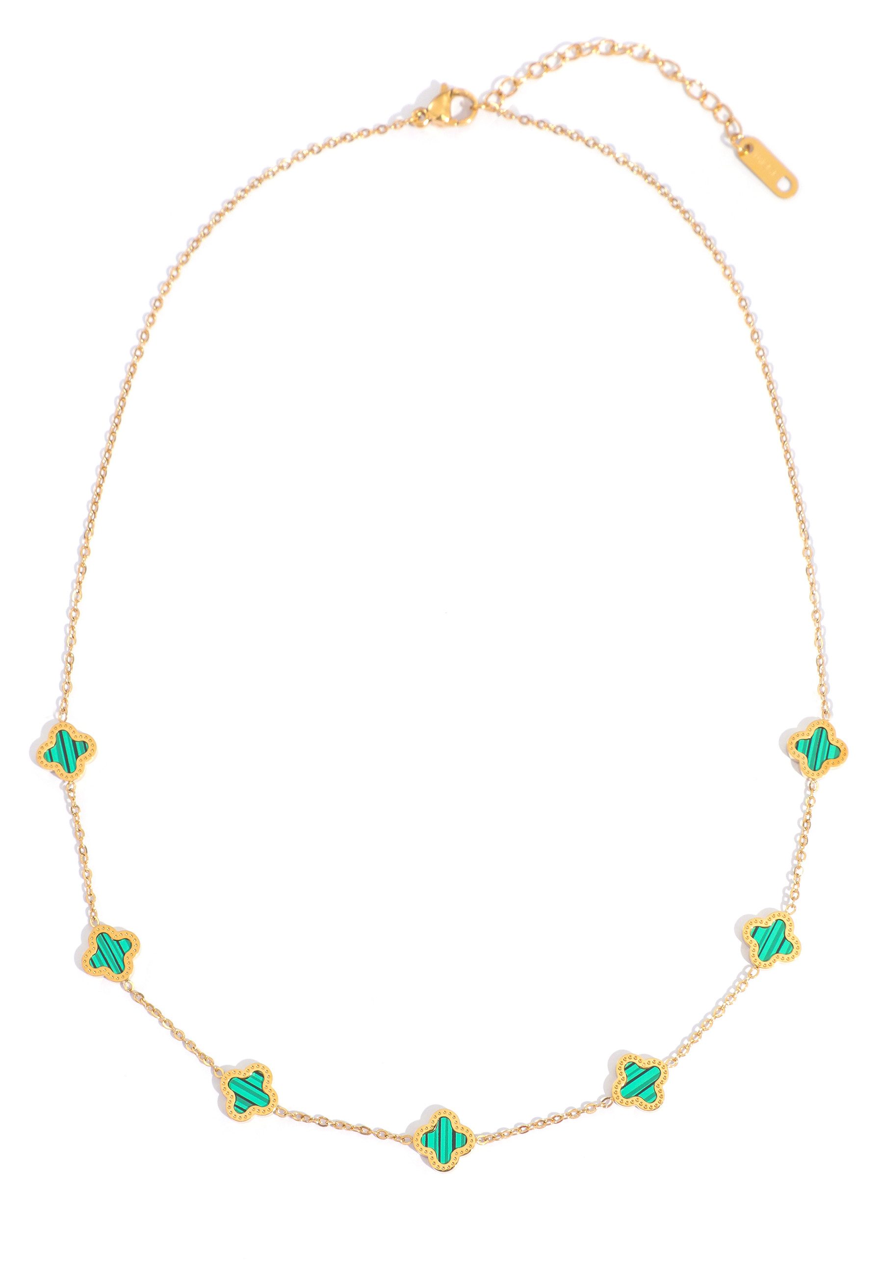 GOLDKLEIN Edelstahlkette Blume Schmuck Gold Halskette Anhänger, Angebot - Damen Herren mit Schmuckbox - Sale bis 31.07.2026