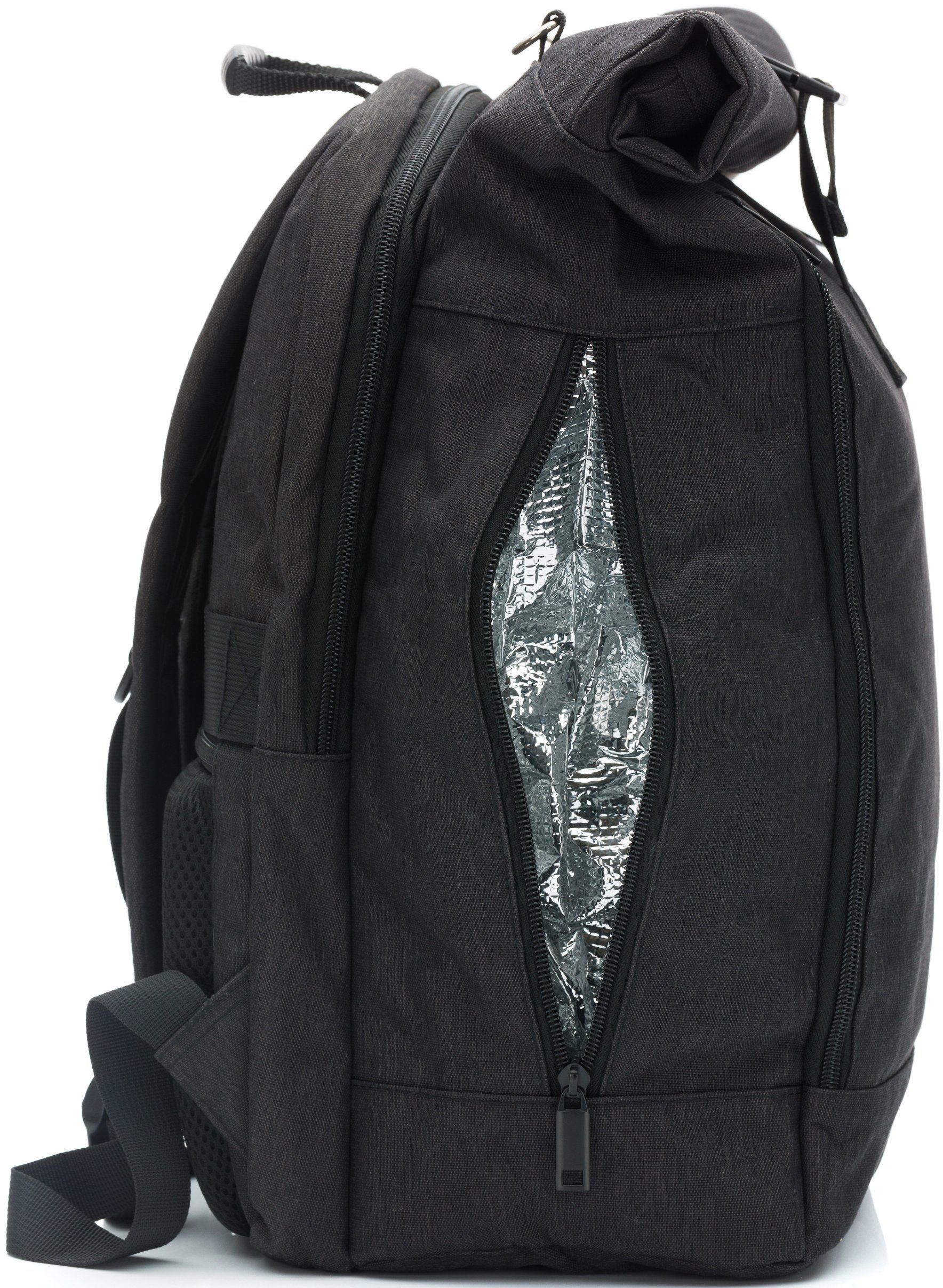 Wickelauflage Fillikid mit schwarz, Dublin, Wickelrucksack