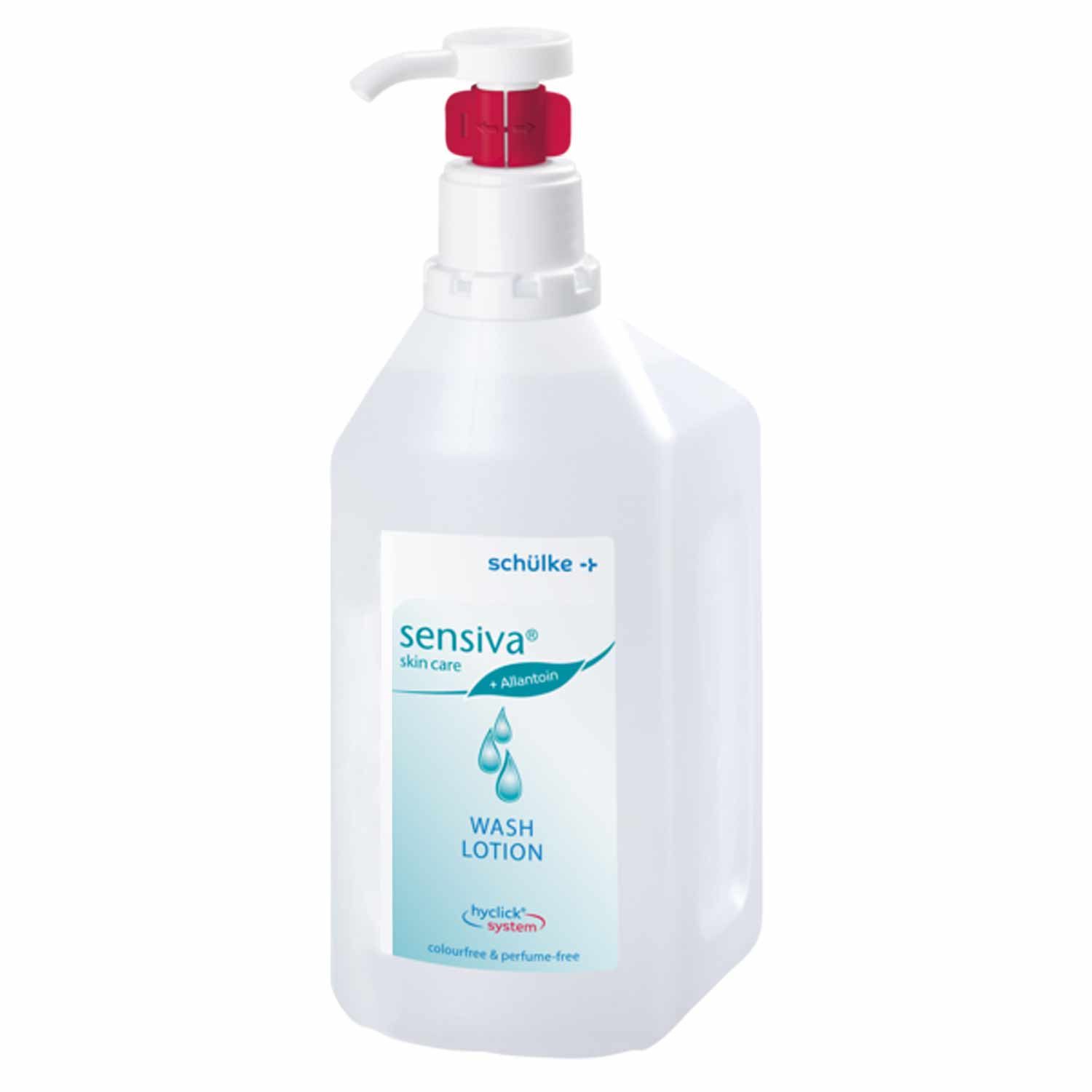 SCHÜLKE & MAYR GmbH Körperlotion Schülke Sensiva Wash Lotion Hyclick - 1 L Hyclick Einzelartikel, 1-tlg., pH-hautneutral, farbstoff- und parfümfrei, seifenfreie Waschlotion