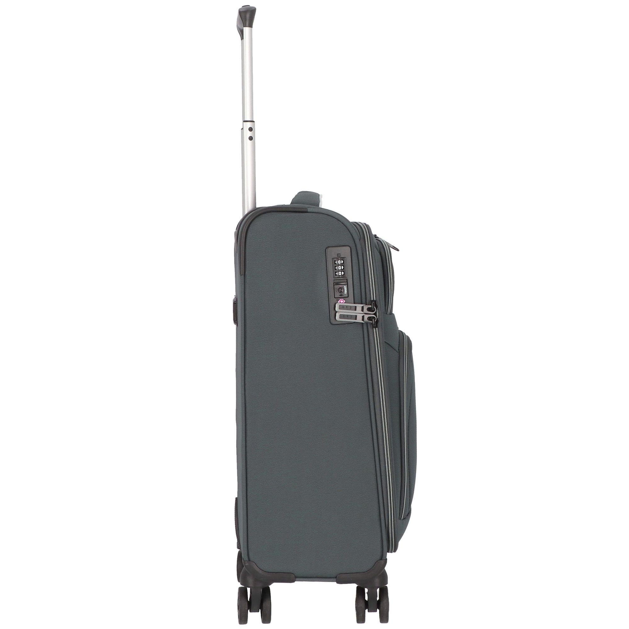 D&N Handgepäck-Trolley Travel Line 9204, 4 Rollen, Polyester