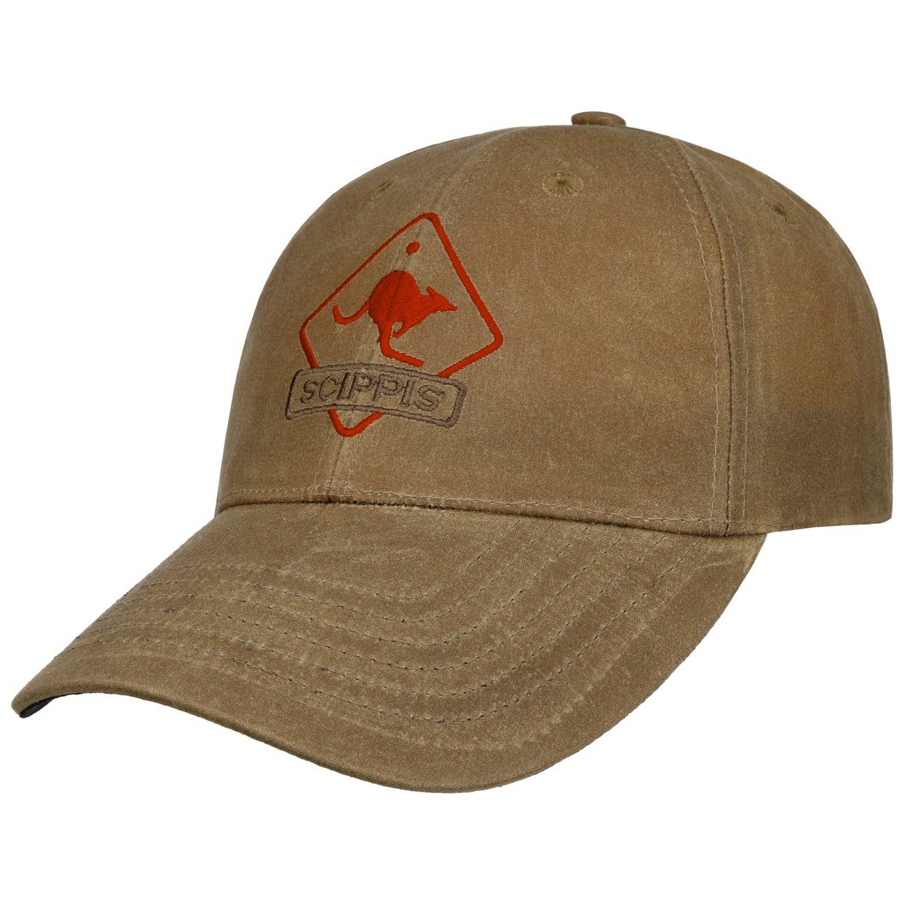 Scippis Baseball Cap (1-St) mit Basecap tan Schirm