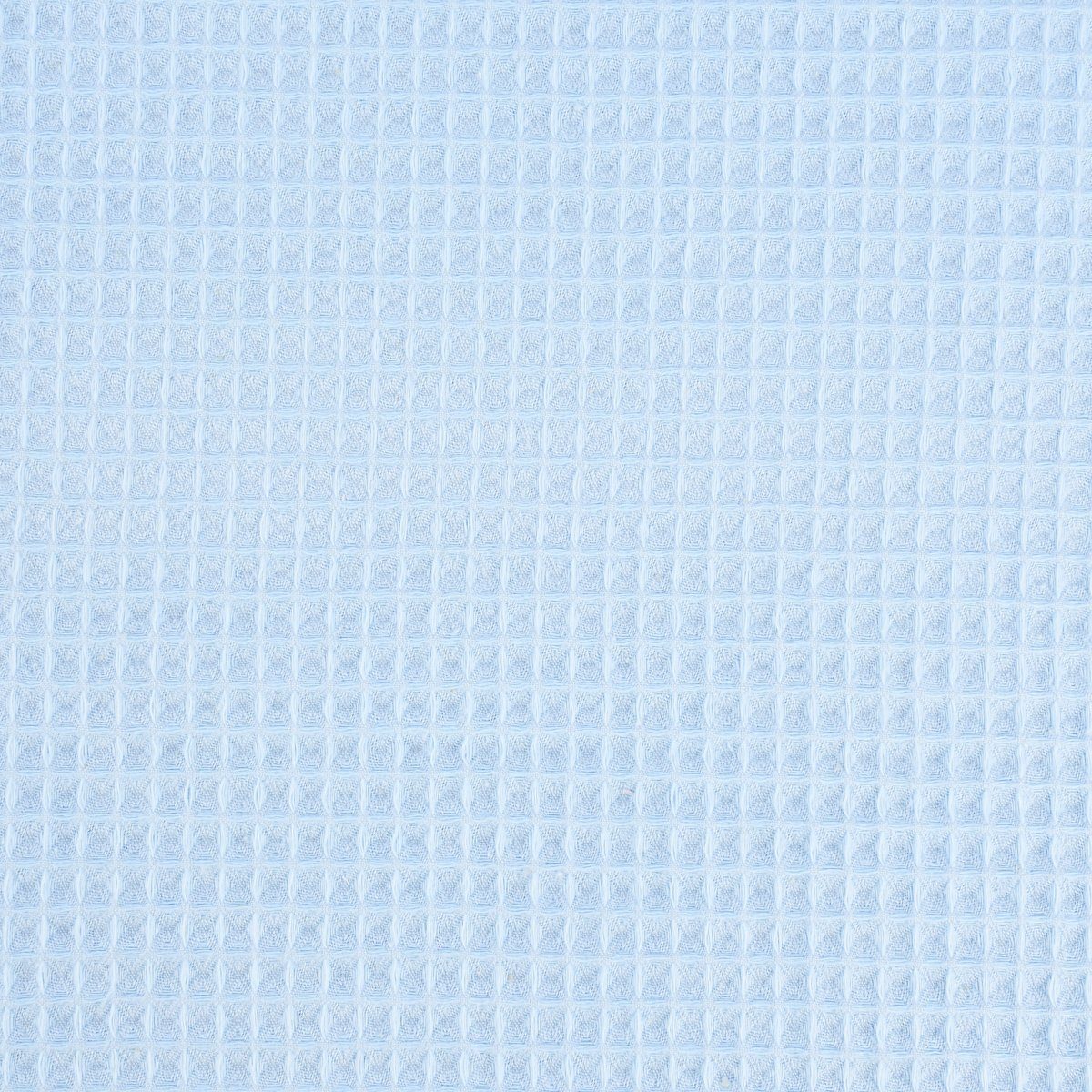 SCHÖNER LEBEN. Stoff Bekleidungsstoff Meterware Waffelpique Baumwolle uni hellblau 150cm, allergikergeeignet,atmungsaktiv,pflegeleicht