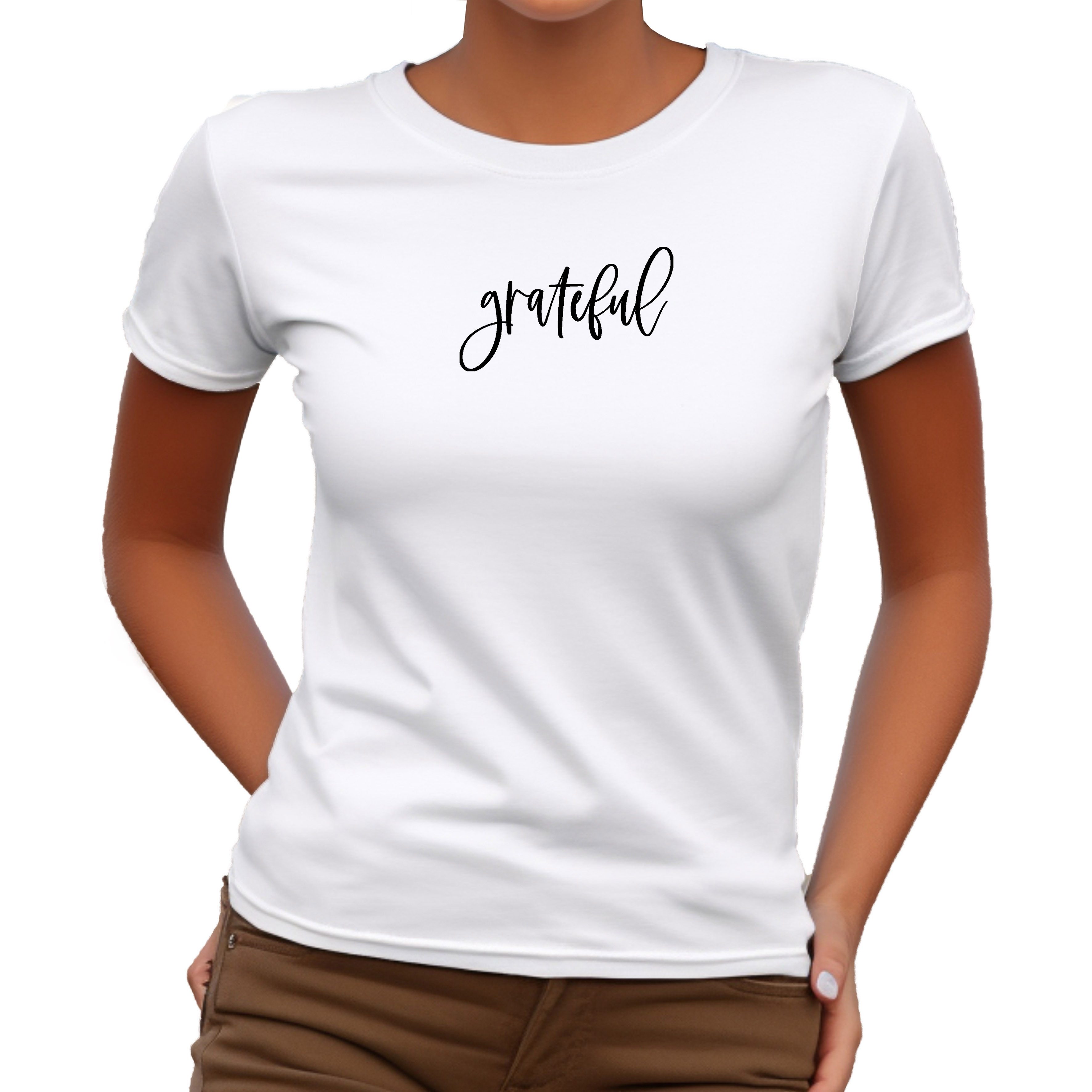 Banco T-Shirt Damen Sommer Grateful Unifarben hochwertiger Print günstig online kaufen
