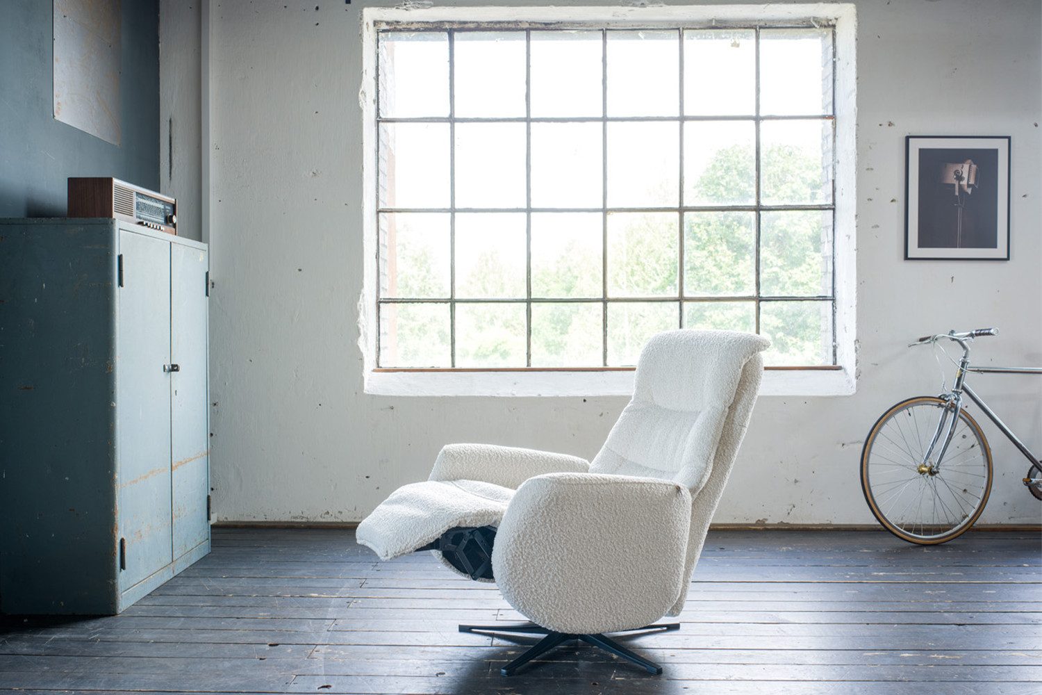 KAWOLA Relaxsessel SARI, Drehsessel Relaxfunktion, verschiedene Bezüge und verschiedene Farben