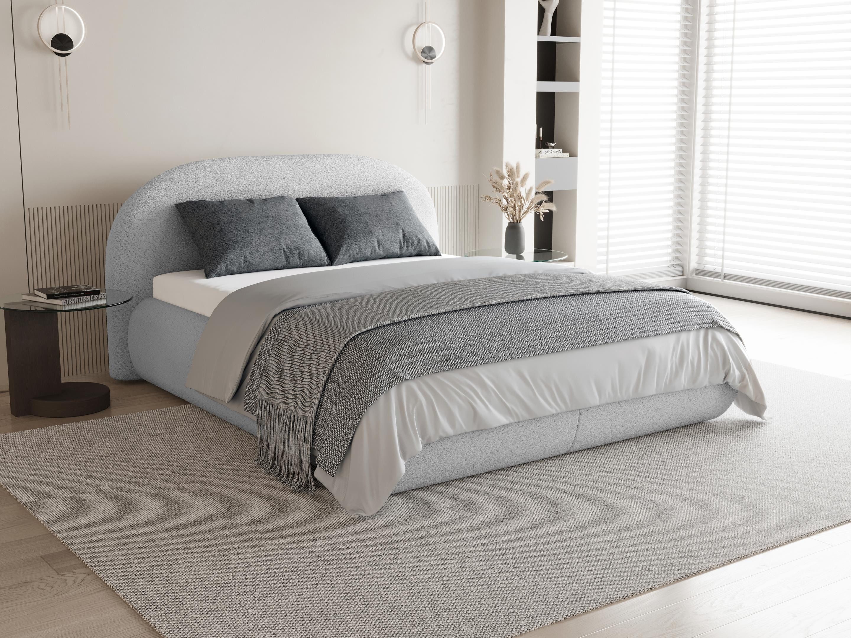 Beautysofa Polsterbett mit Bettkasten und Rahmen MOTTI, 140, 160 oder 180cm, mit oder ohne Matratze