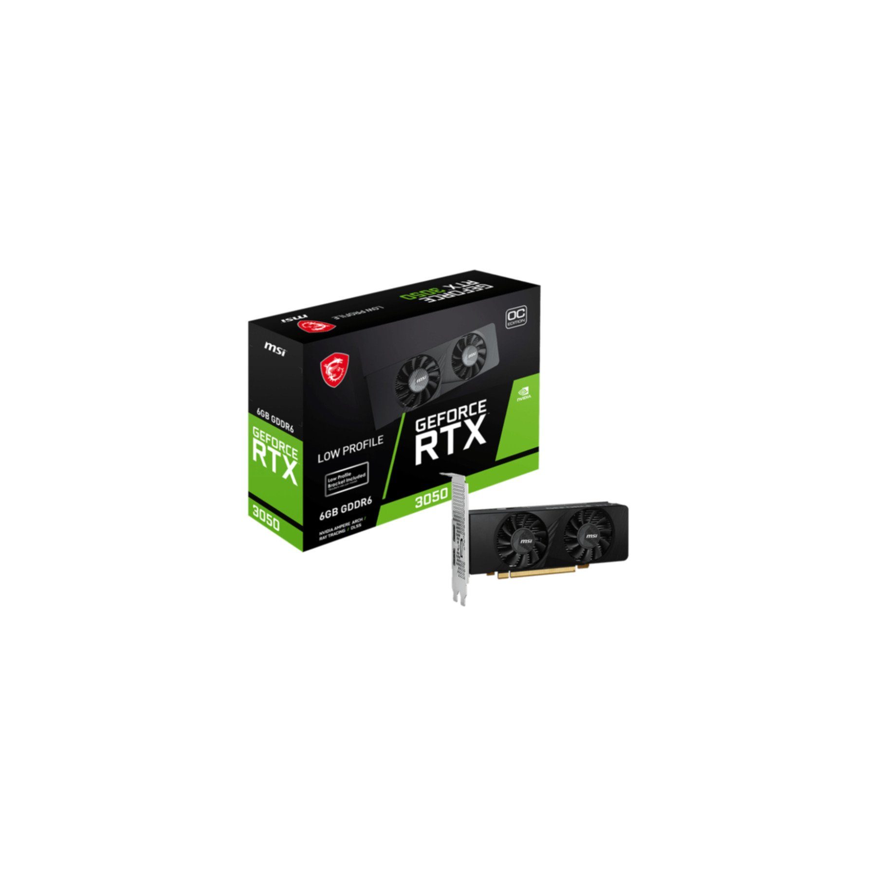 MSI GEFORCE RTX 3050 LP 6G OC Grafikkarte