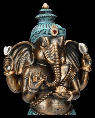 Figuren Shop GmbH Dekofigur Ganesha Figur - Vollständige Weisheit - Mythologie Götter Dekofigur
