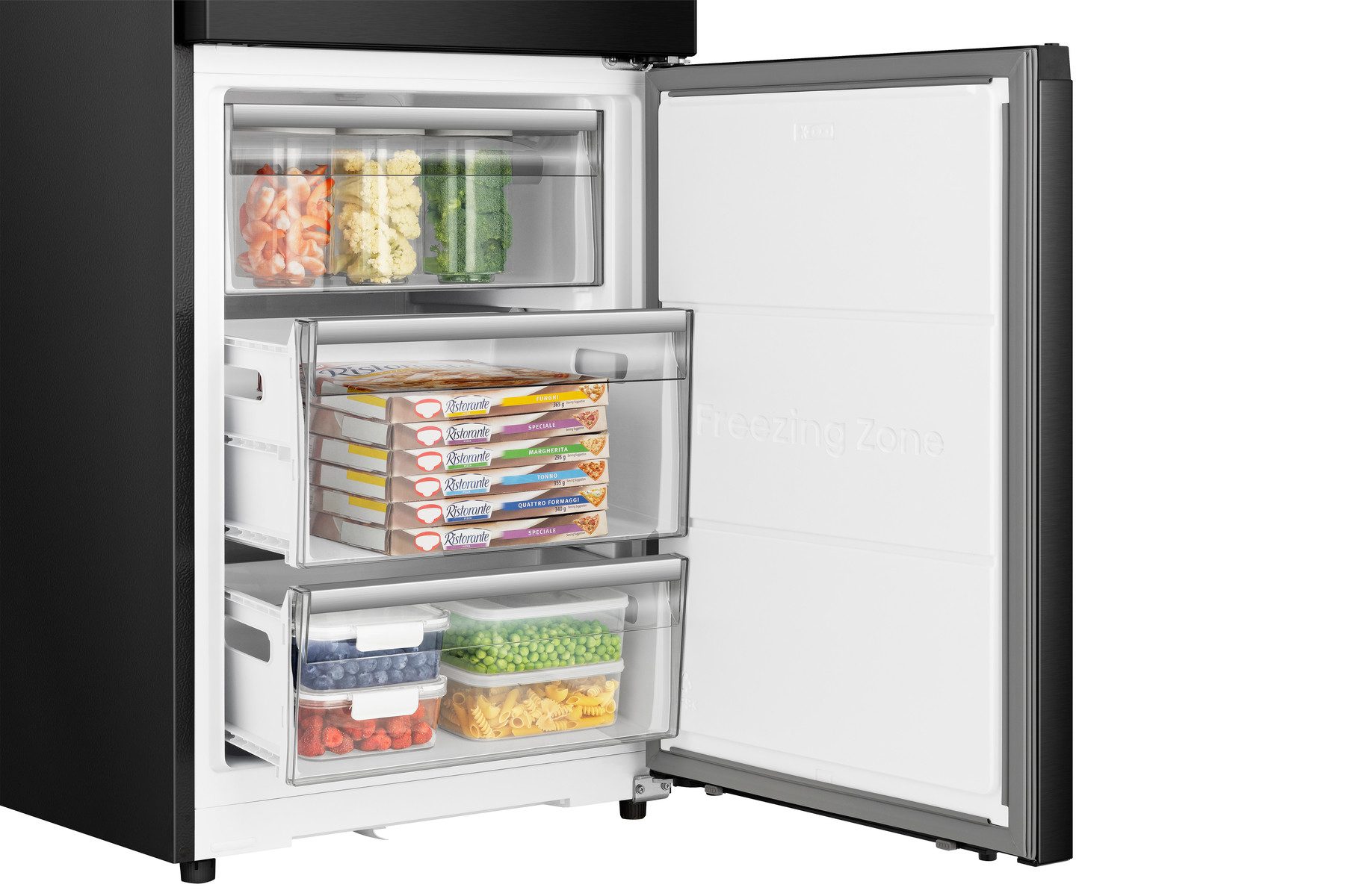 Hisense Kühl-/Gefrierkombination RB3K330SAFC, 185,6 cm hoch, 59,5 cm breit, Total NoFrost – Bild 5 von 5