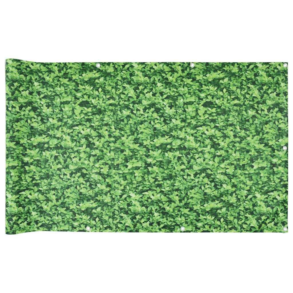vidaXL Gartenzaun Balkon-Sichtschutz Pflanzen-Optik Grün 500x75 günstig online kaufen