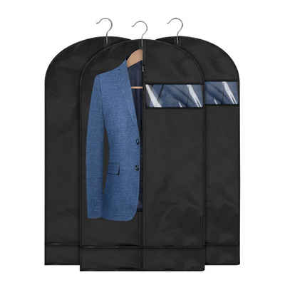 CALIYO Kleidersack 3-Tlg Kleidersack für die Aufbewahrung, 60x100/60x120 cm Atmungsaktive Kleidersäcke lang für Mäntel und Abendkleider