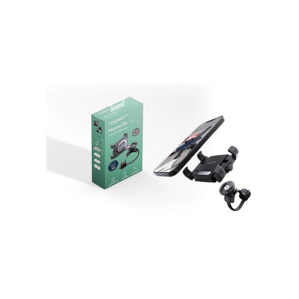 Egret Handy-Halterung 10100624 phone fix halterung Smartphone Halterung für E-Scooter, (Werkzeuglose Befestigung am Lenker)