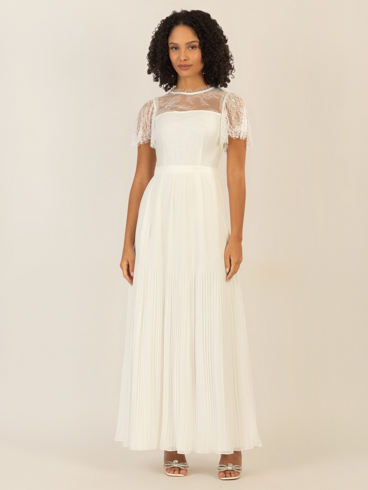 Apart Abendkleid im Materialmix aus weicher günstig online kaufen