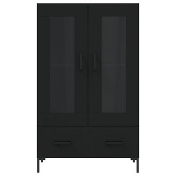 furnicato Sideboard Highboard Schwarz 69,5x31x115 cm Holzwerkstoff