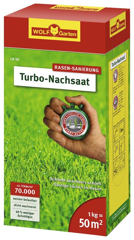 WOLF-Garten Rasensamen »Turbo«, 1 kg, in versch. Gebindegrößen