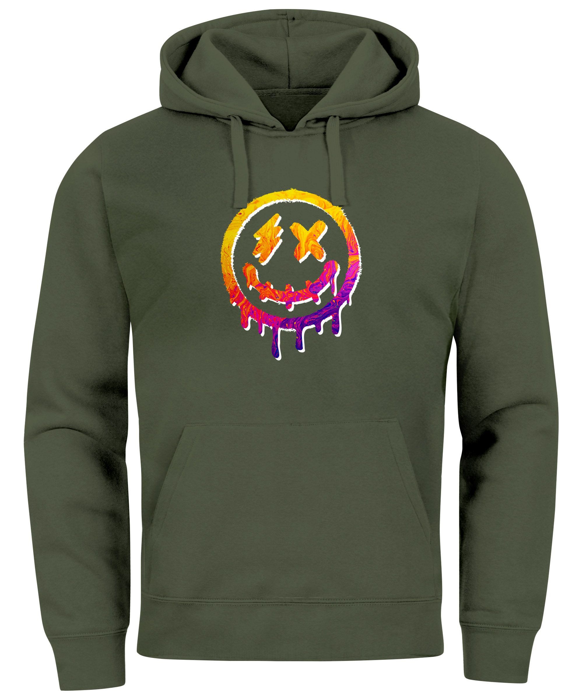 Neverless Hoodie Hoodie Herren Print Drip günstig online kaufen